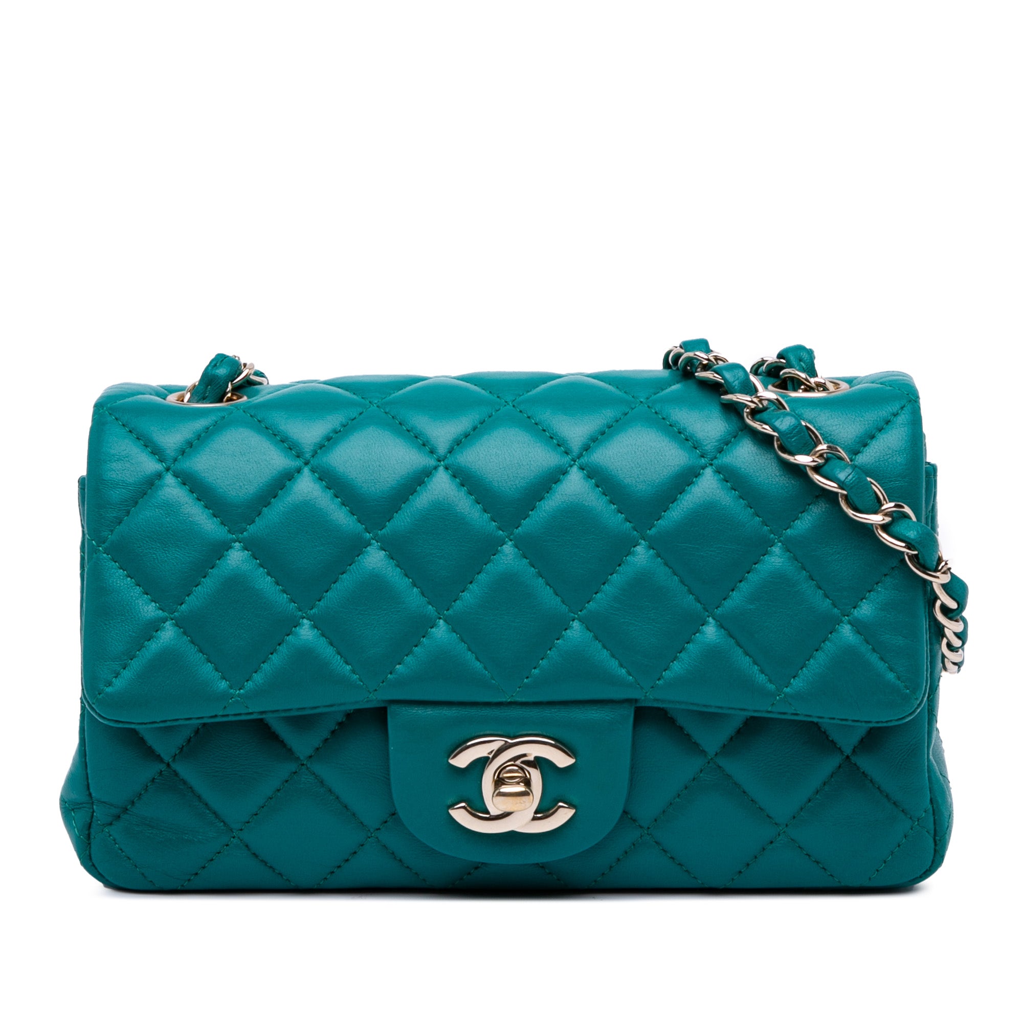 Mini Rectangular Classic Lambskin Single Flap