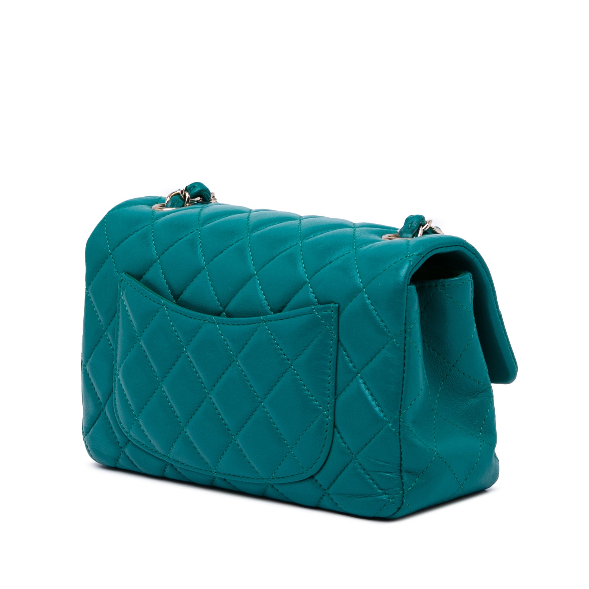 Mini Rectangular Classic Lambskin Single Flap