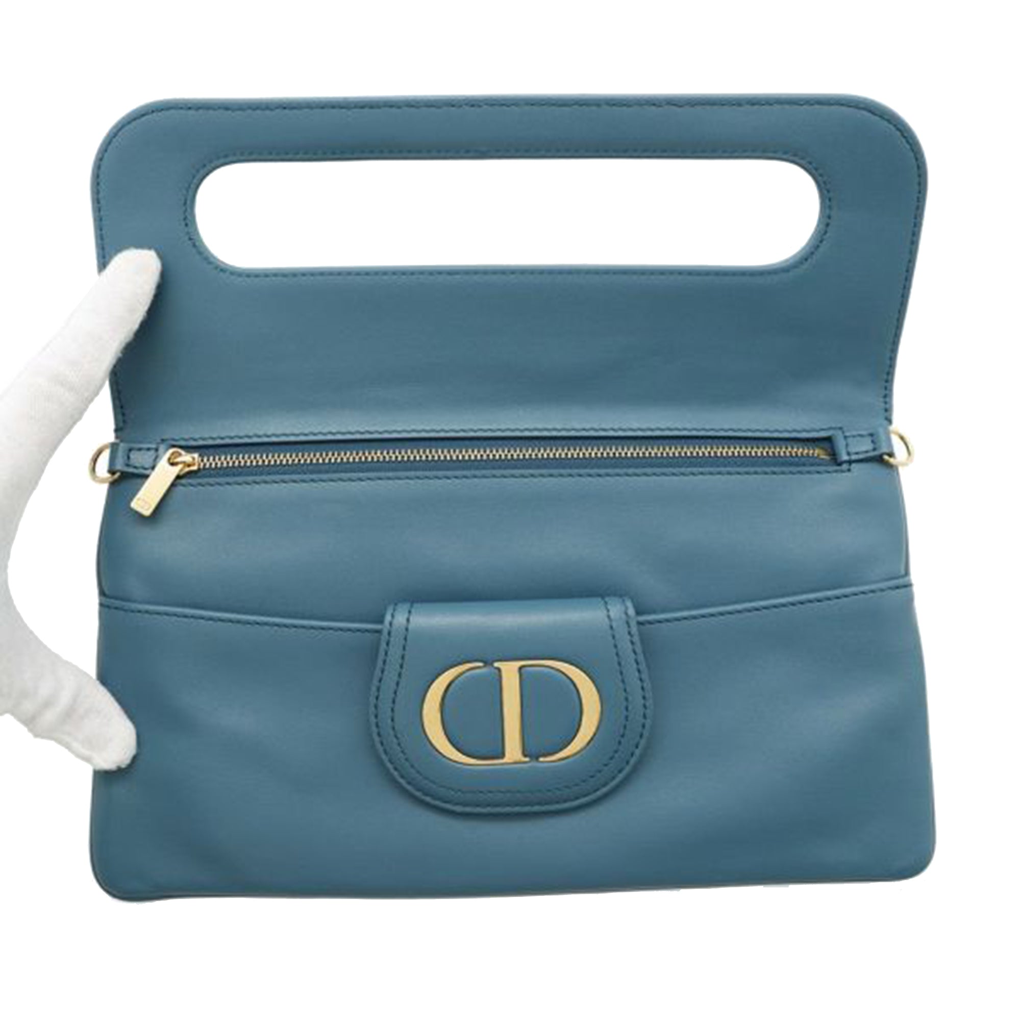 Medium Calfskin DiorDouble Chain Bag