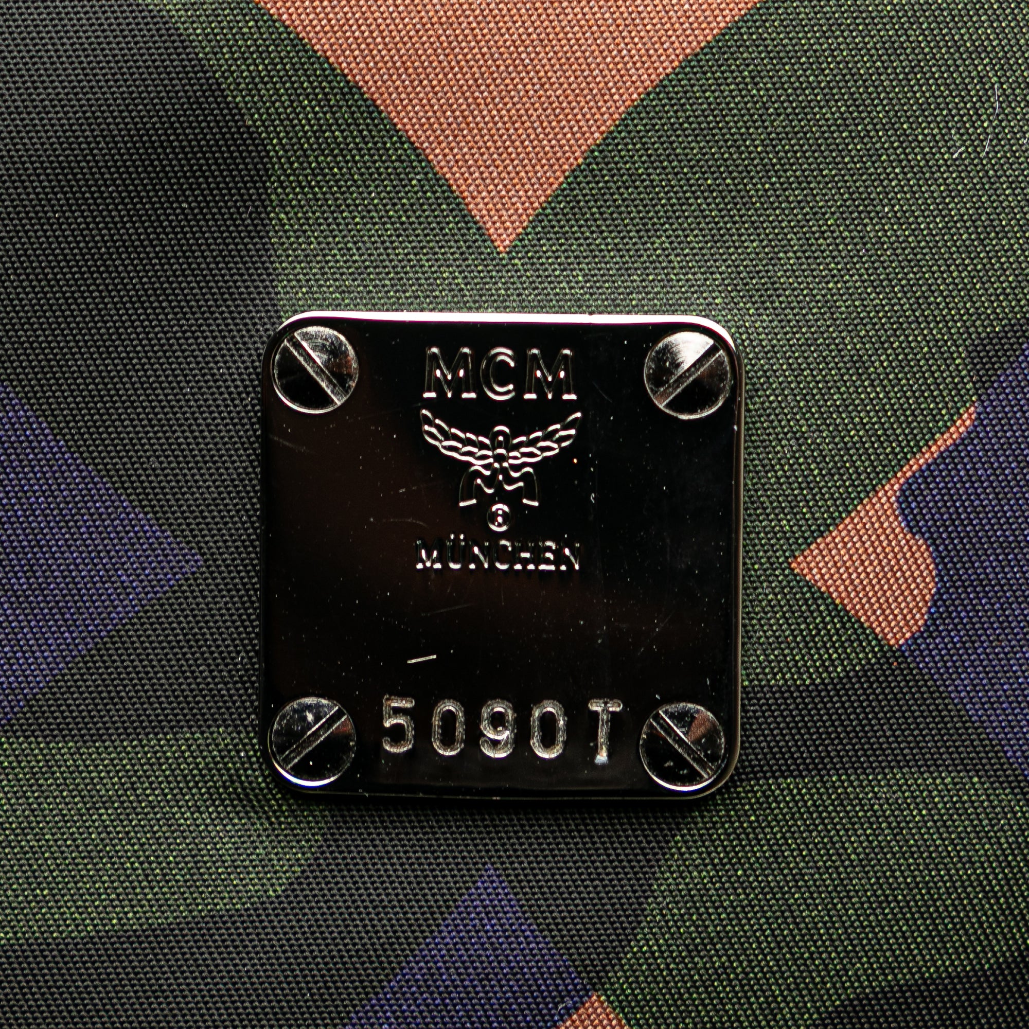 MCM Nylon Camo Munich Lion Dieter Backpack