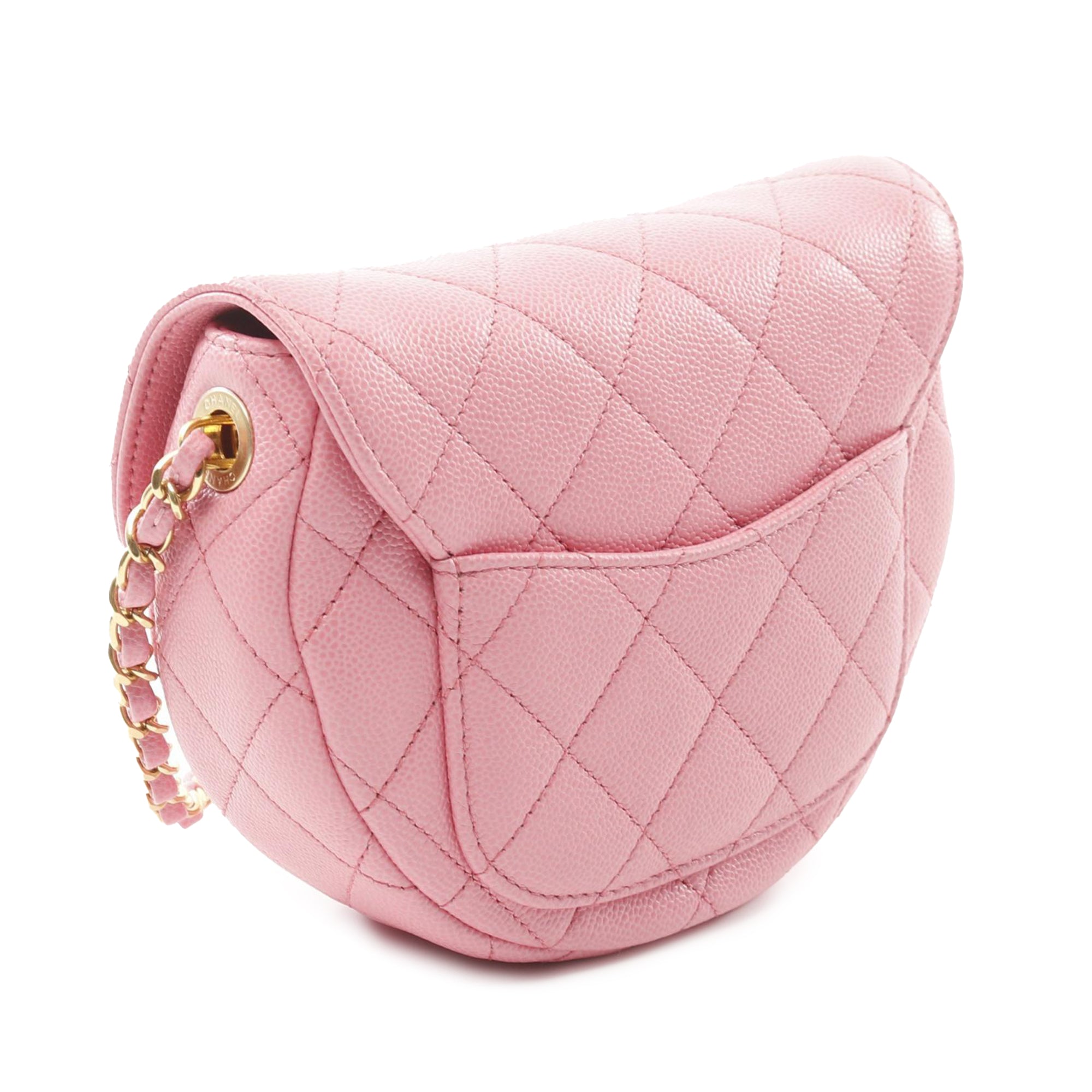 Mini Quilted Caviar CC Messenger Flap