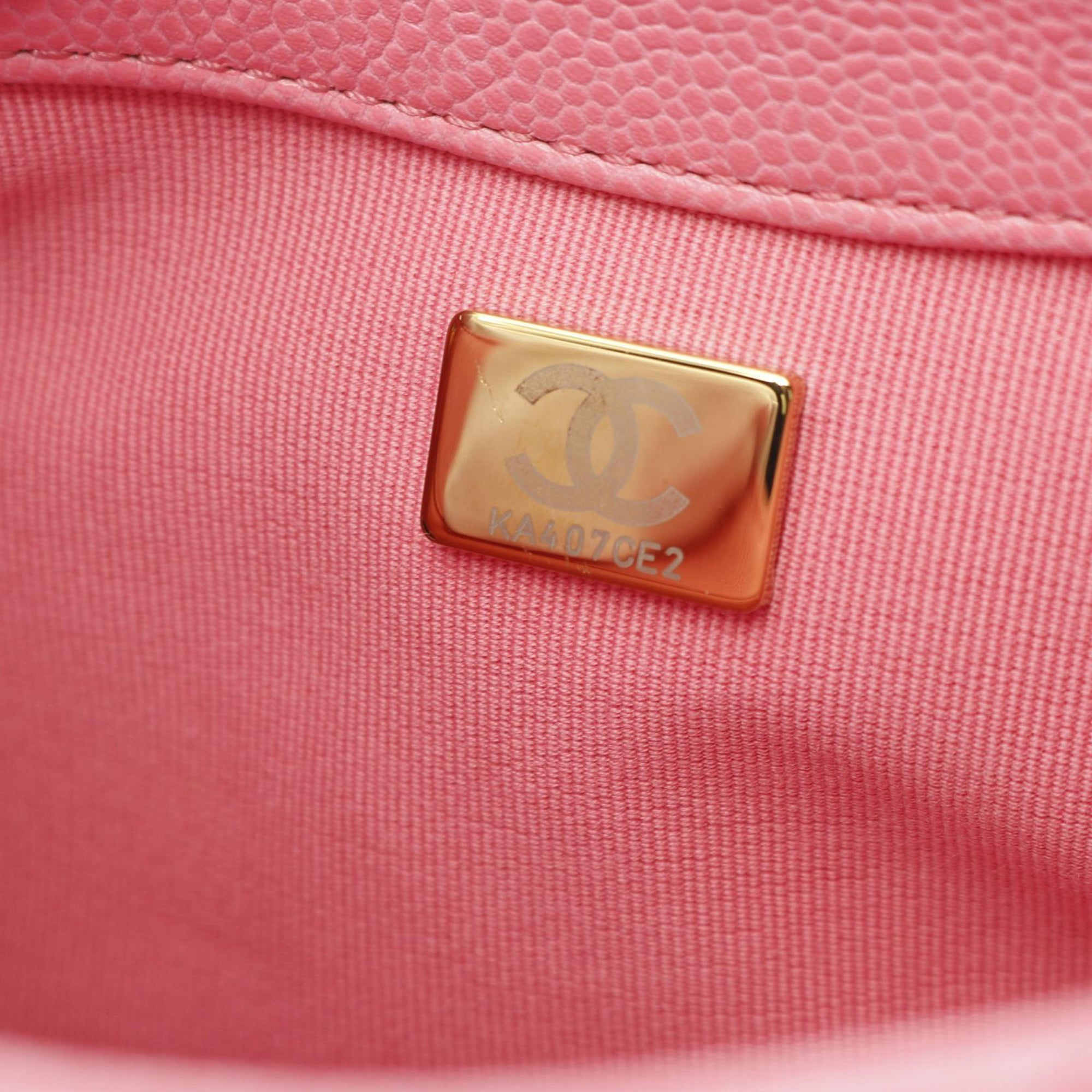 Mini Quilted Caviar CC Messenger Flap