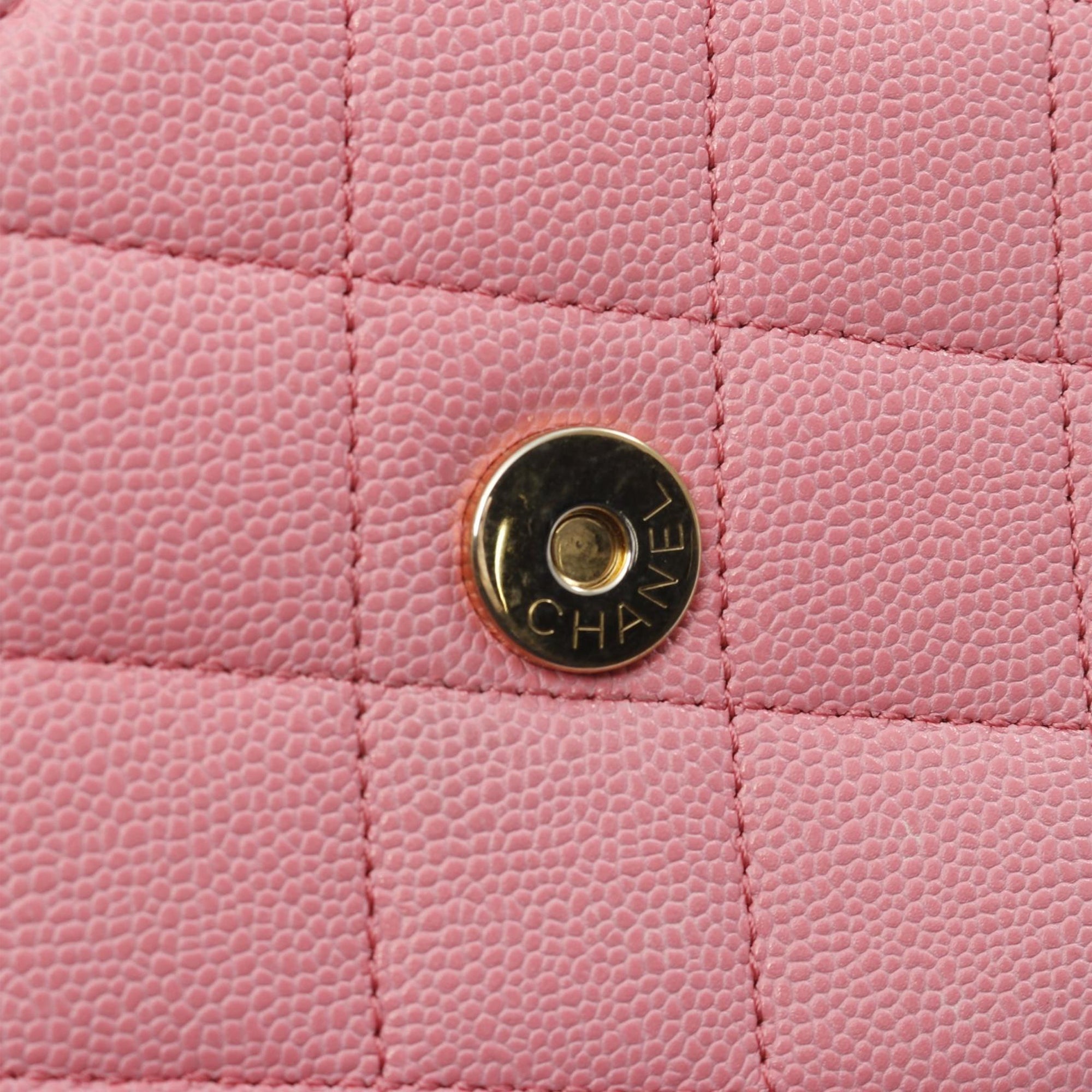 Mini Quilted Caviar CC Messenger Flap