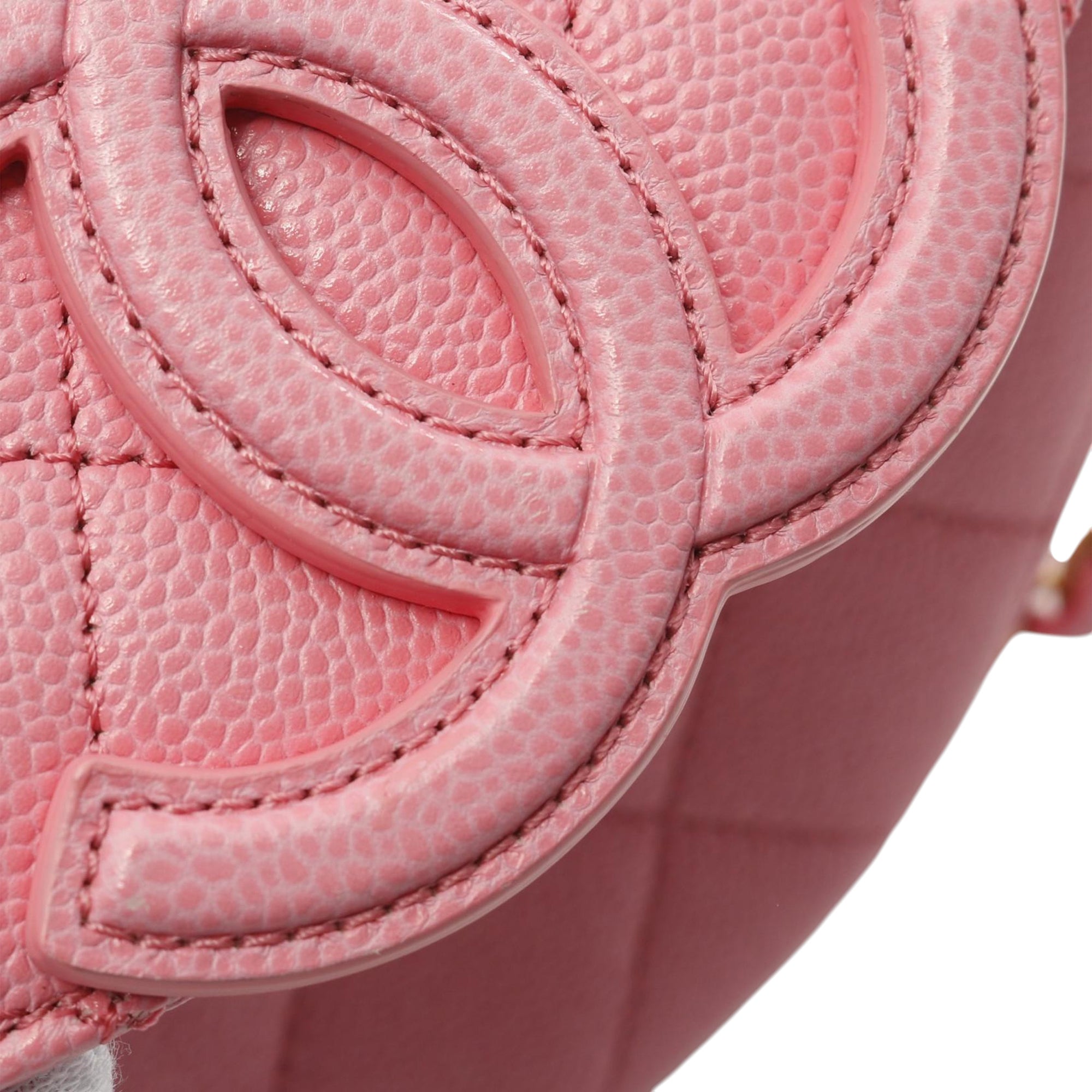 Mini Quilted Caviar CC Messenger Flap