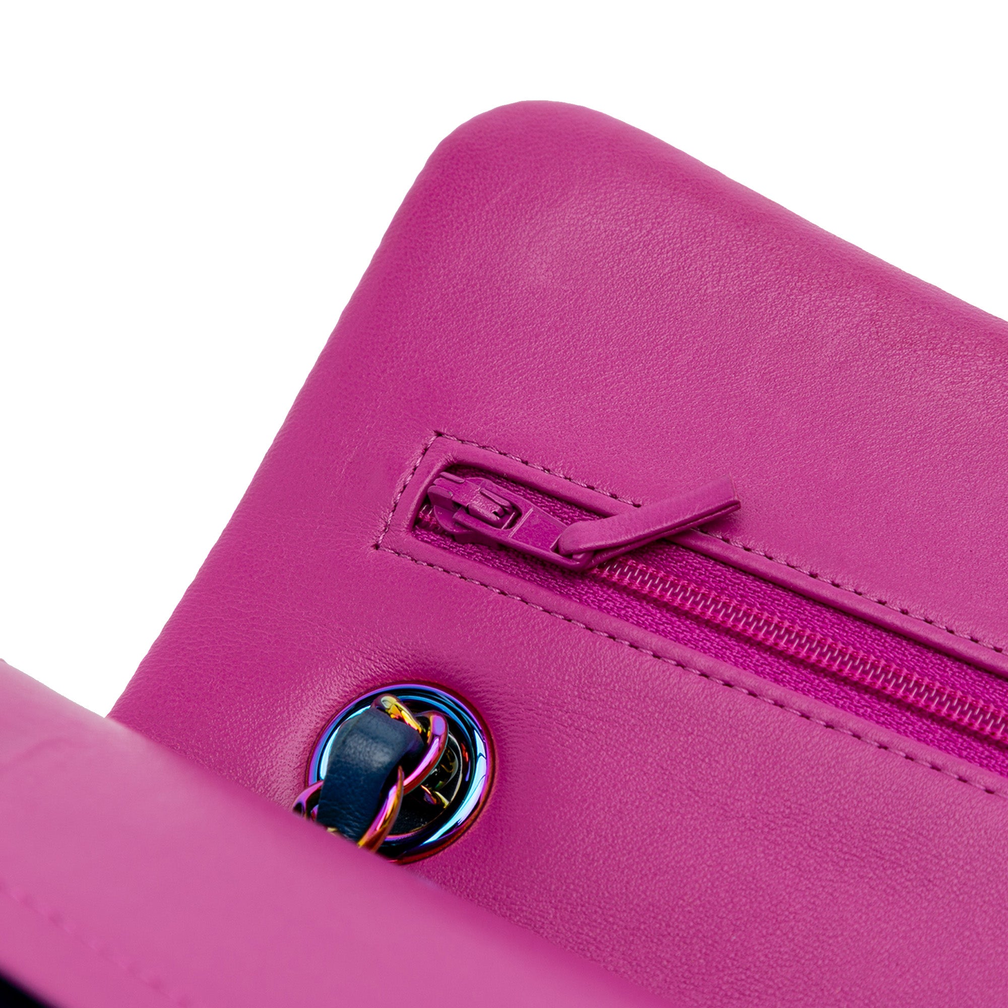 Chanel Small Classic Lambskin Rainbow Double Flap