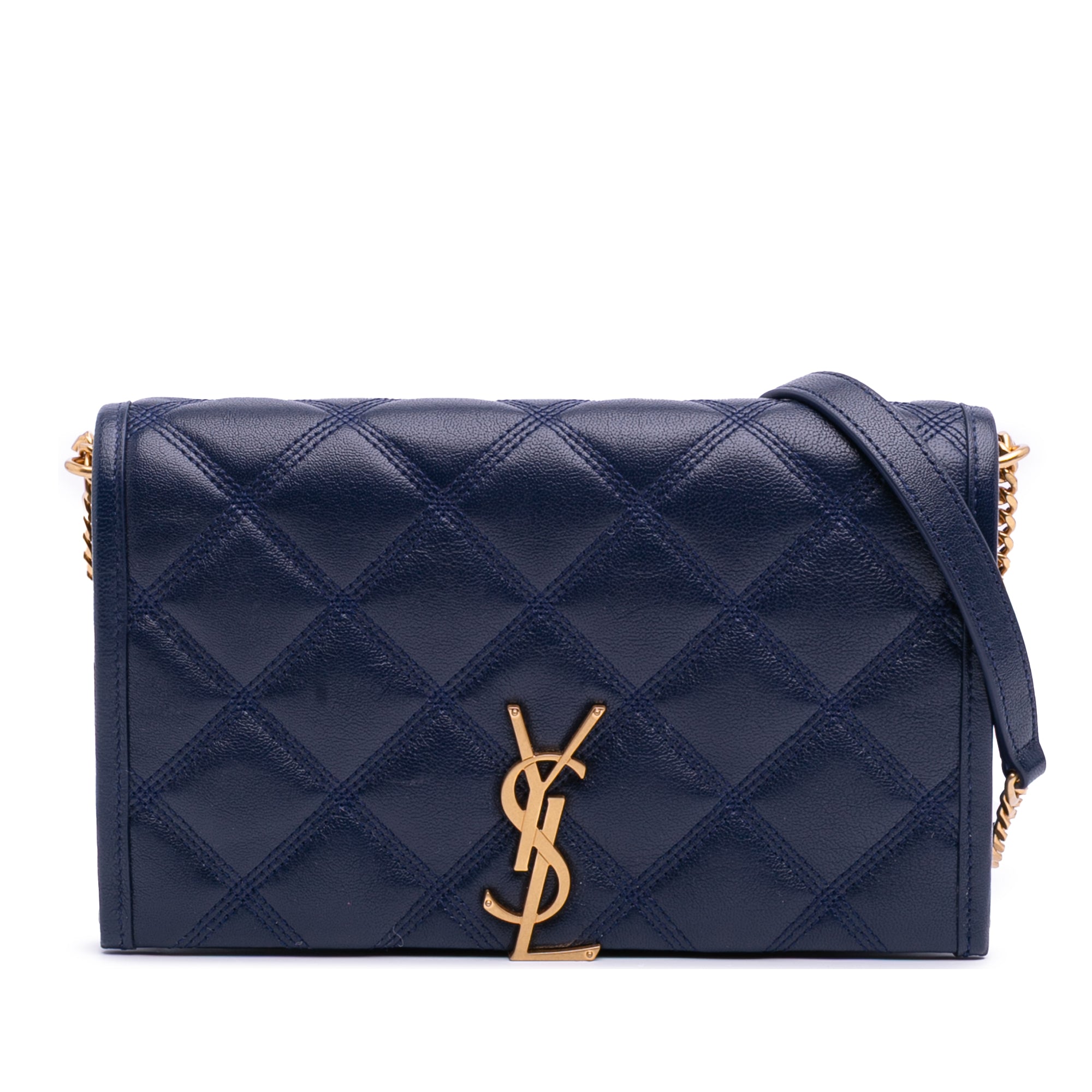 Quilted Diamond Lambskin Becky Wallet on Chain