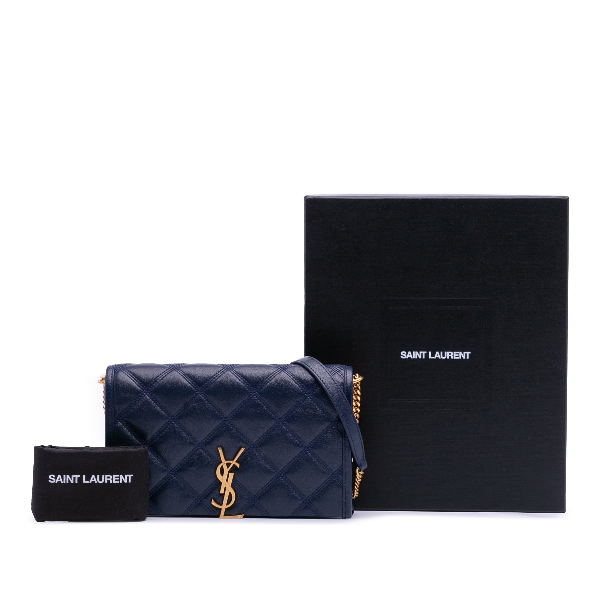 Quilted Diamond Lambskin Becky Wallet on Chain