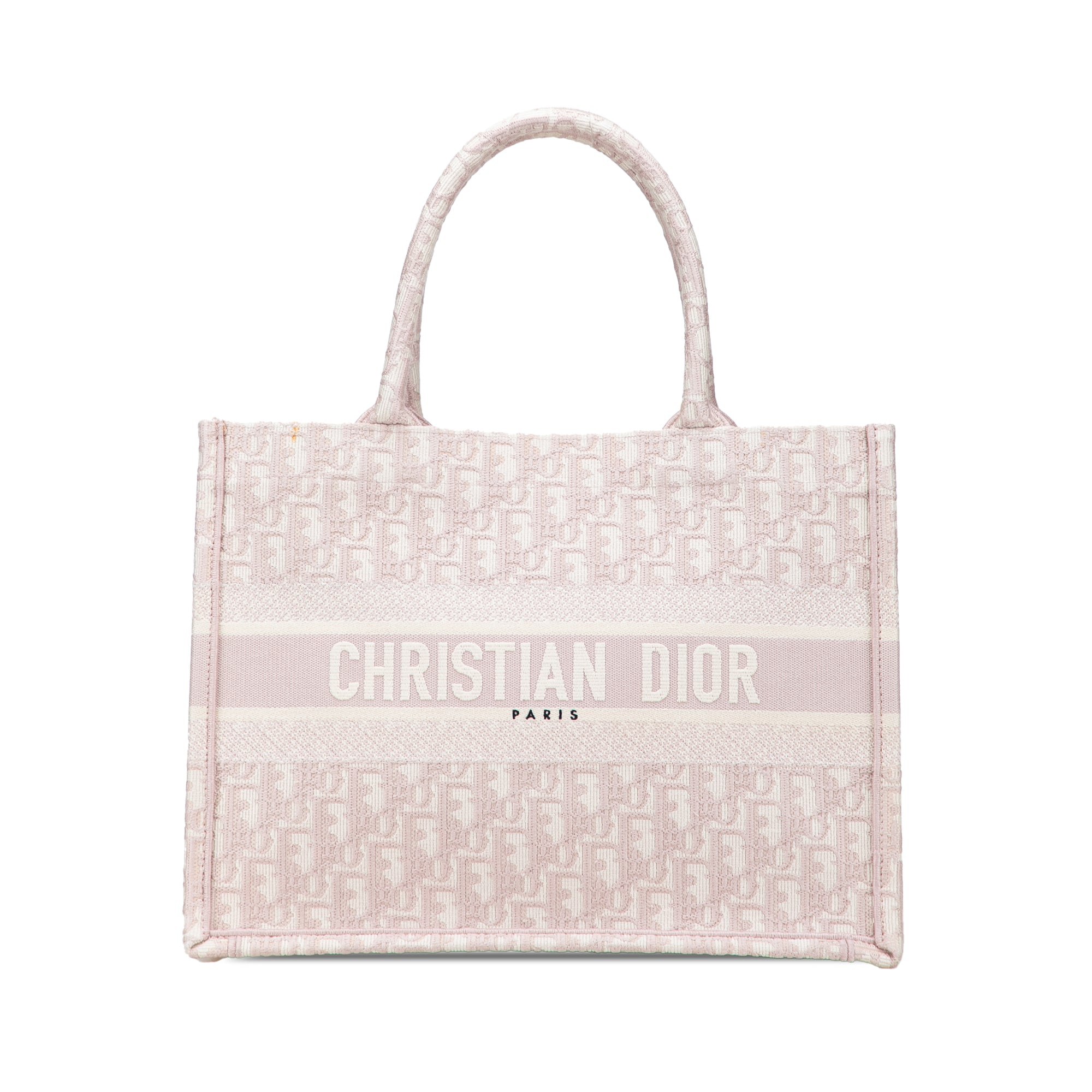 Medium Oblique Embroidered Canvas Book Tote