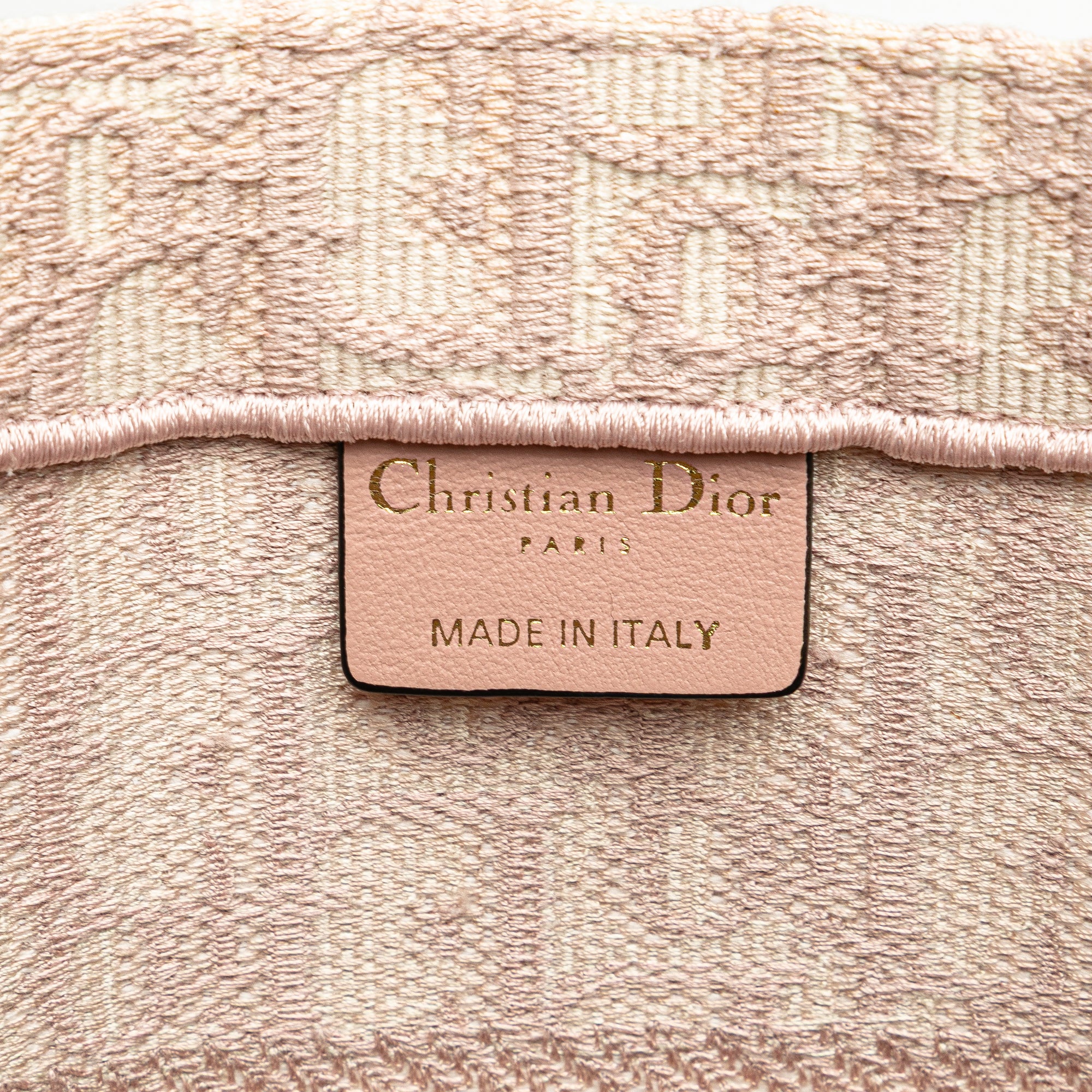 Medium Oblique Embroidered Canvas Book Tote