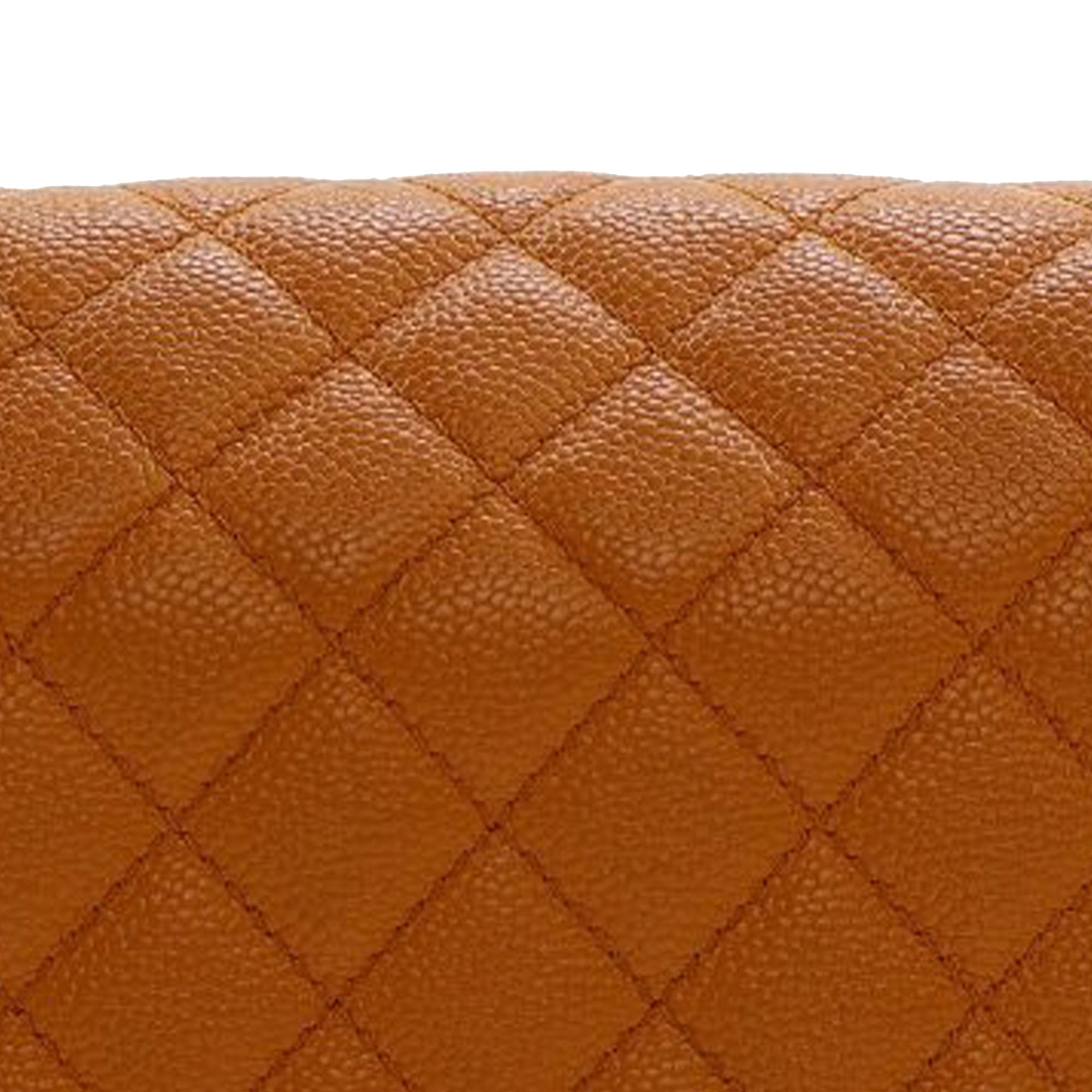 Small Quilted Caviar Boy Flap
