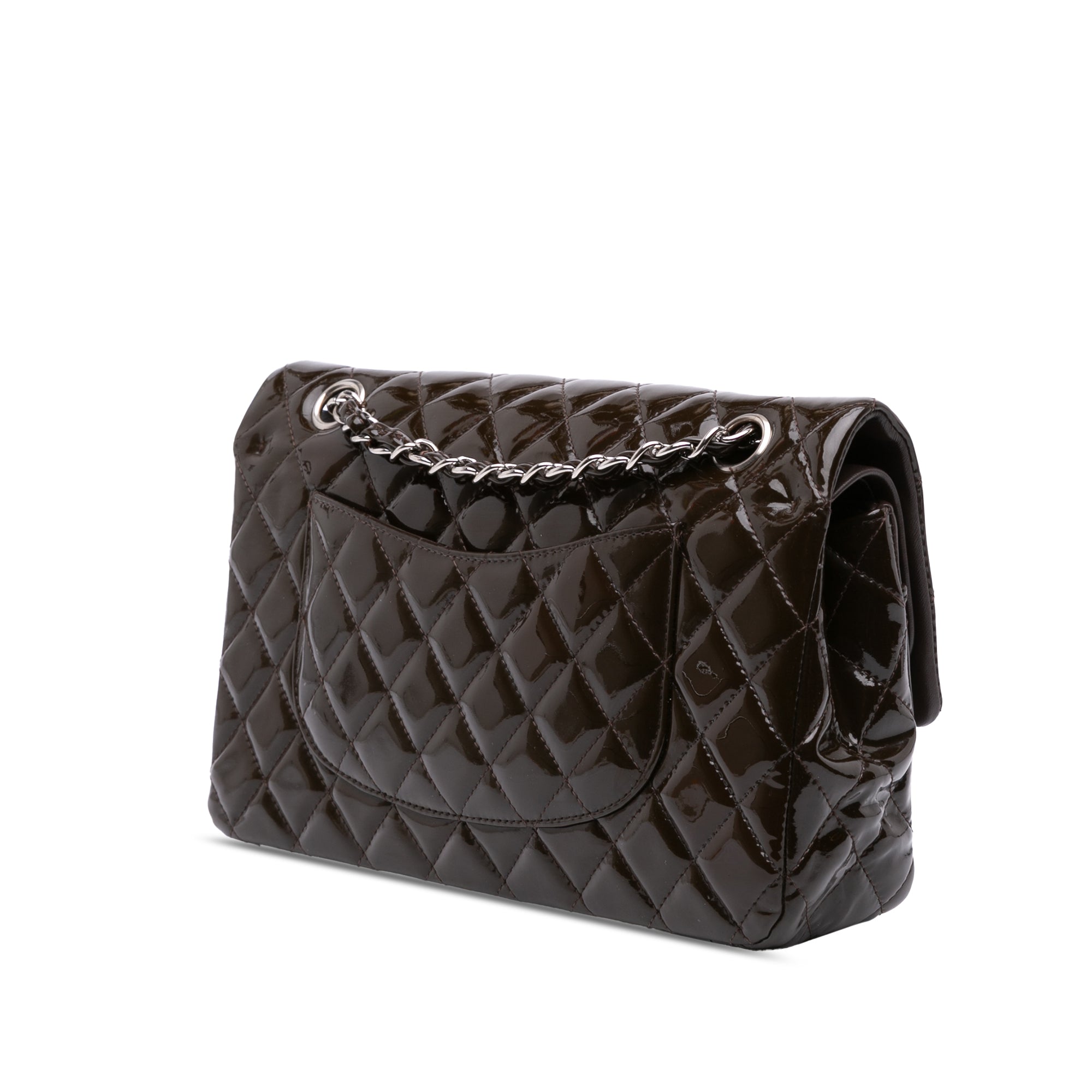 Medium Classic Patent Double Flap