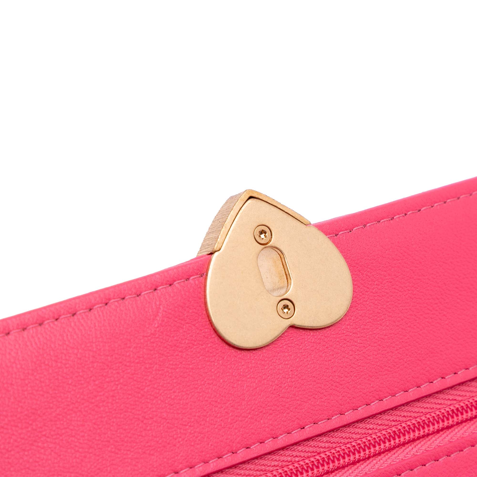 Chanel Quilted Lambskin Acrylic Coco Love Wallet on Chain