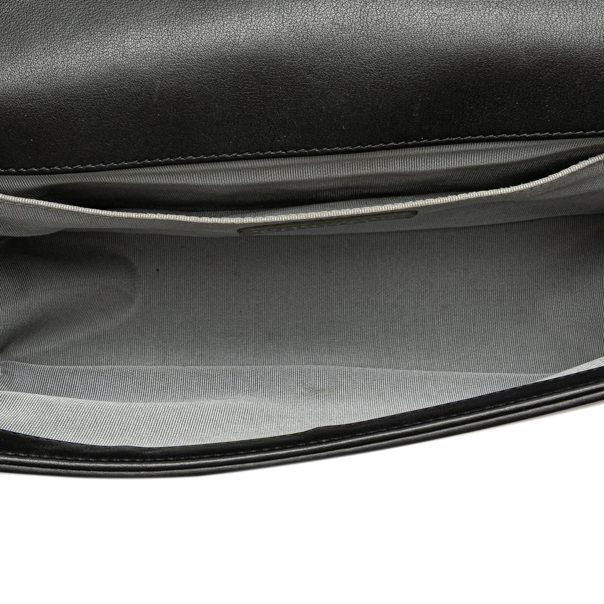 Old Medium Chevron Calfskin Boy Flap
