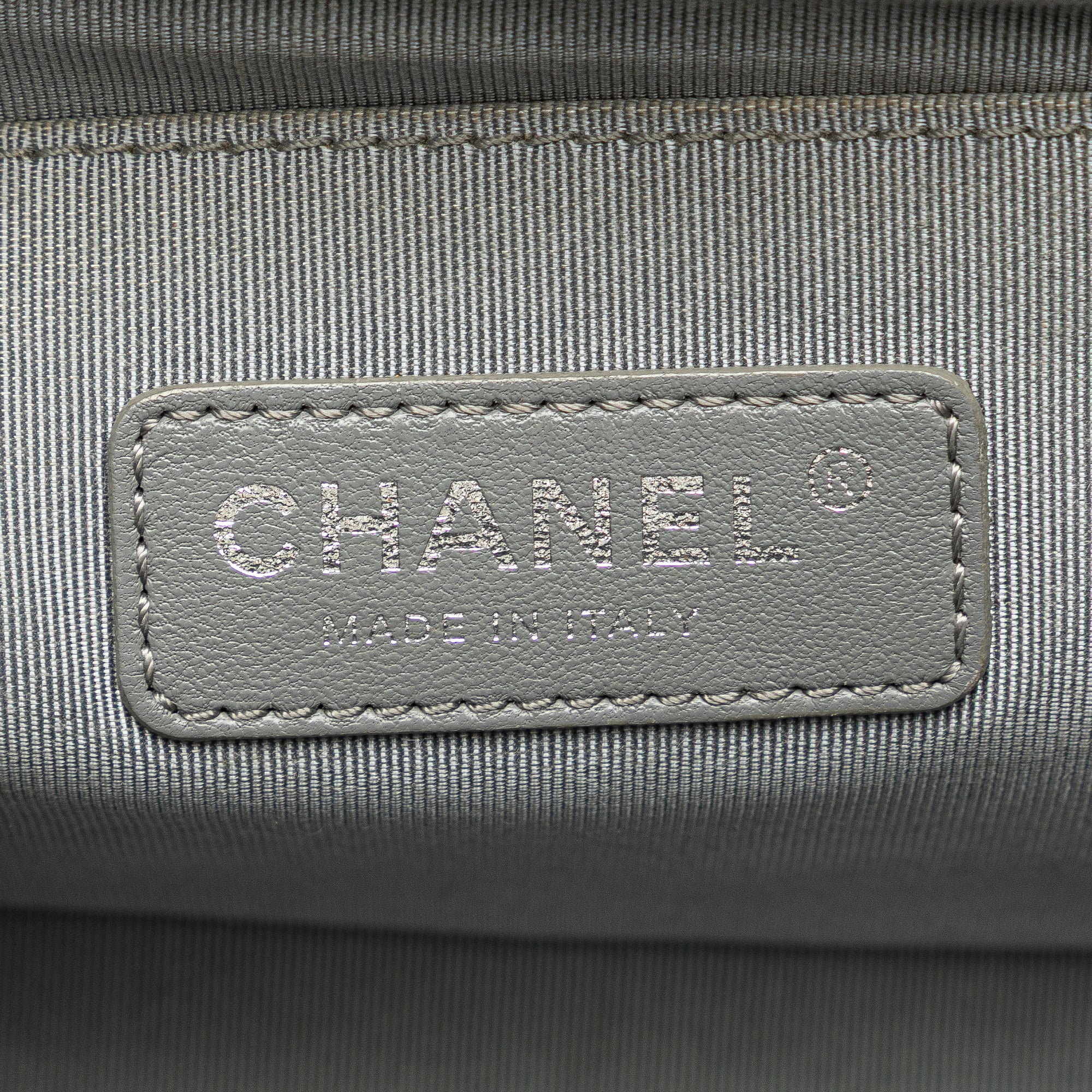 Old Medium Chevron Calfskin Boy Flap