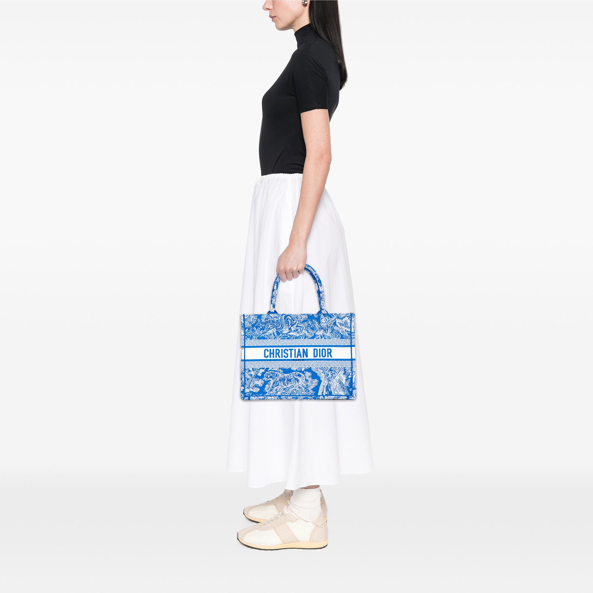 Medium Canvas Embroidered Dioriviera Toile De Jouy Book Tote