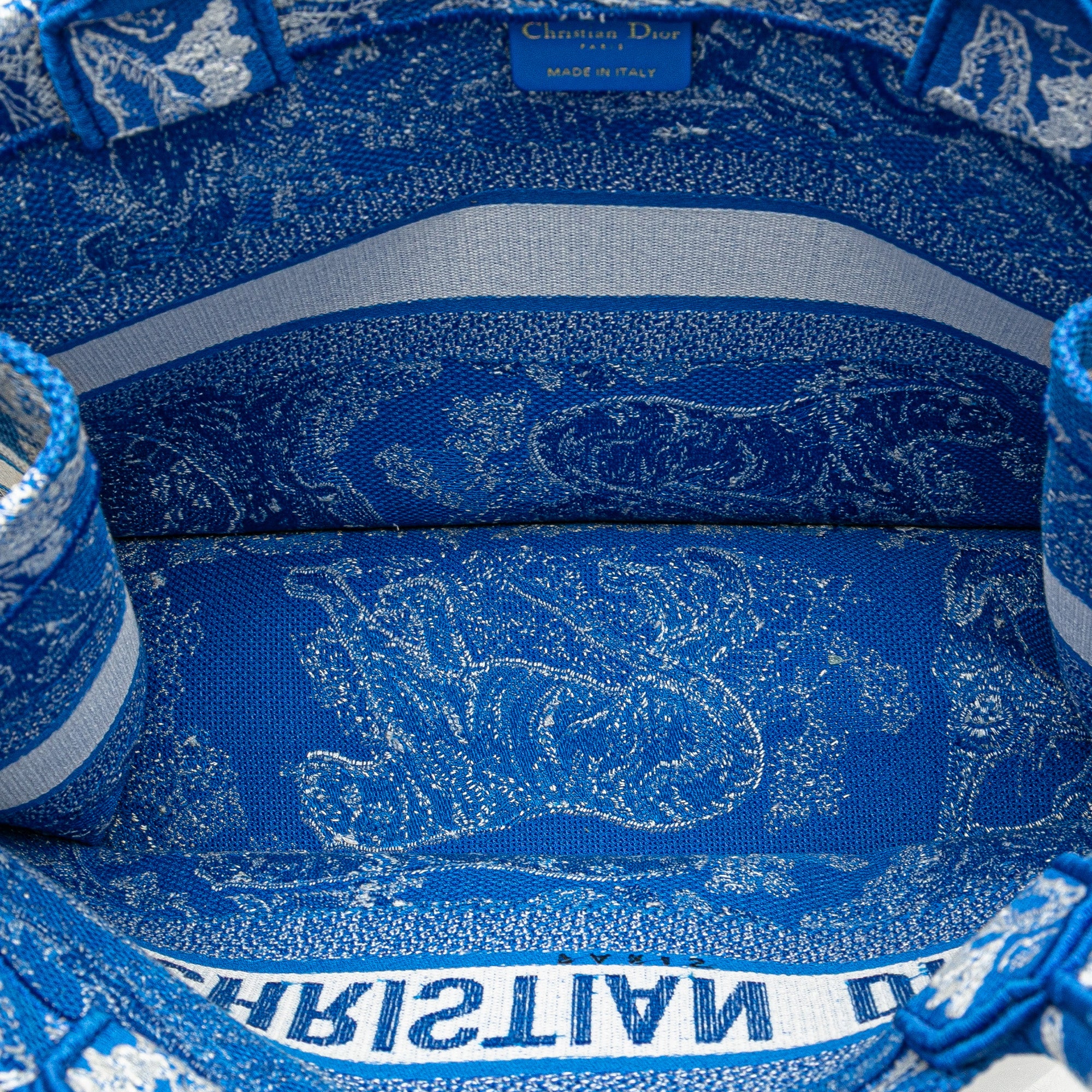 Medium Canvas Embroidered Dioriviera Toile De Jouy Book Tote