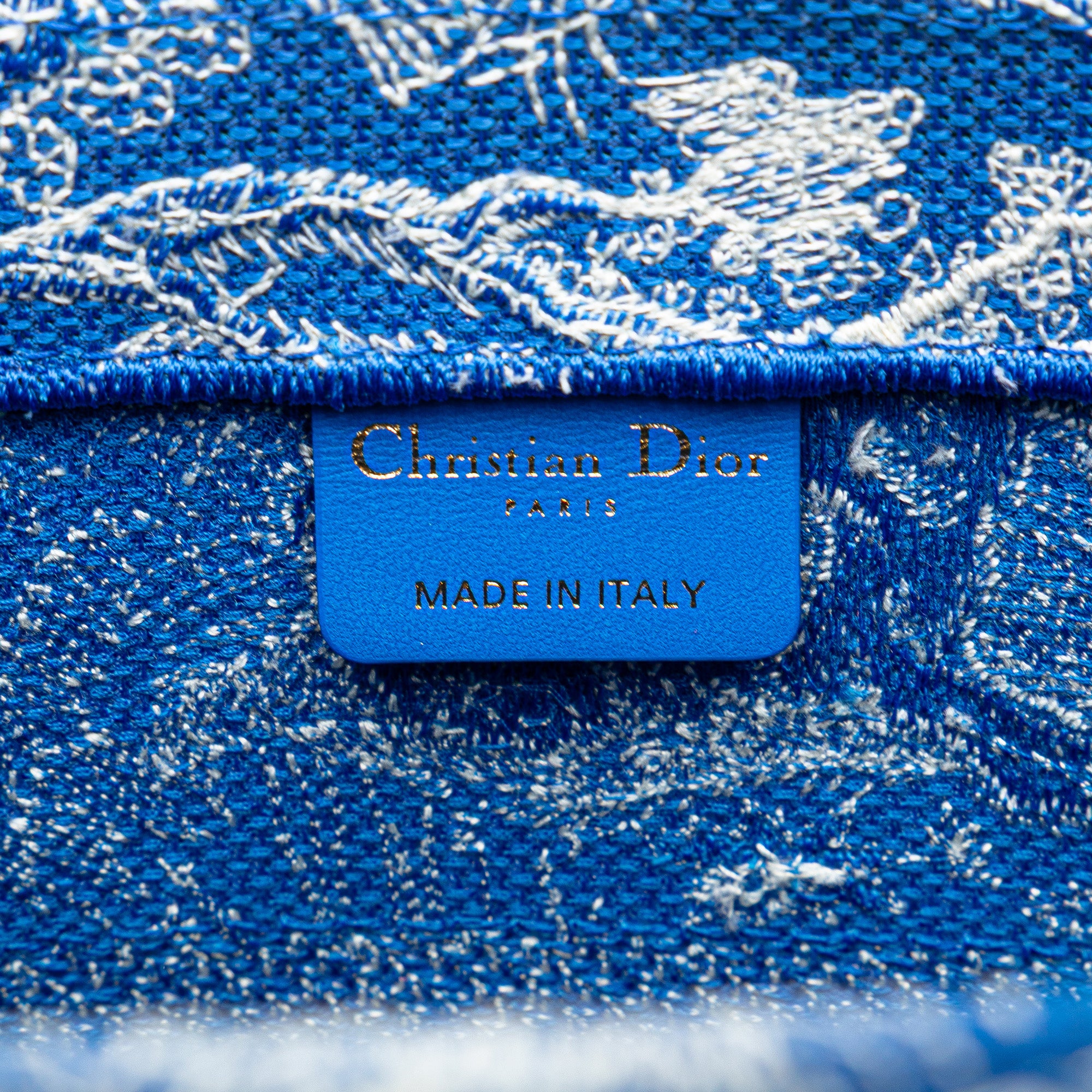 Medium Canvas Embroidered Dioriviera Toile De Jouy Book Tote