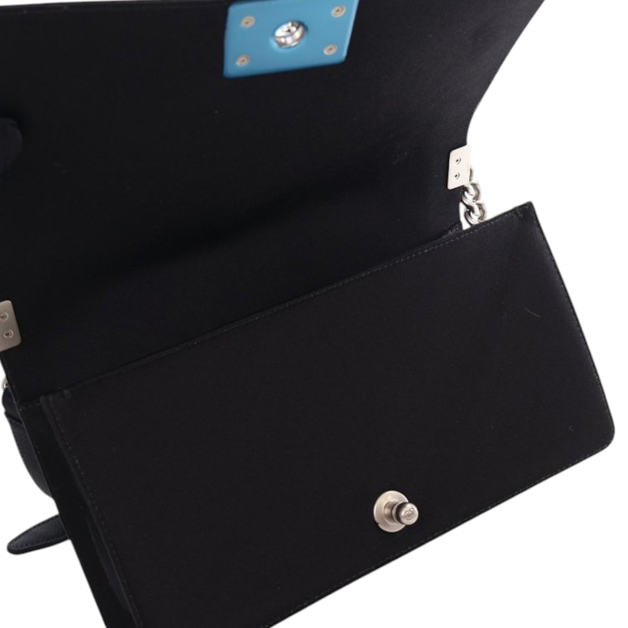 Old Medium Satin Pearl Embellished Boy Flap