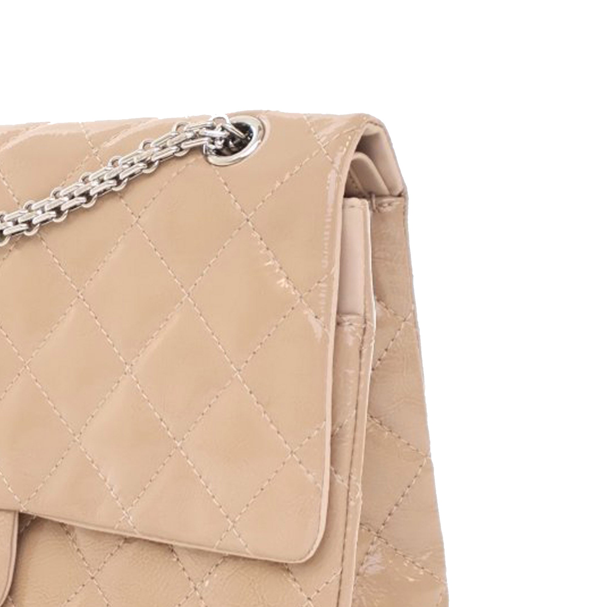 Reissue 2.55 Quilted Patent Double Flap 227