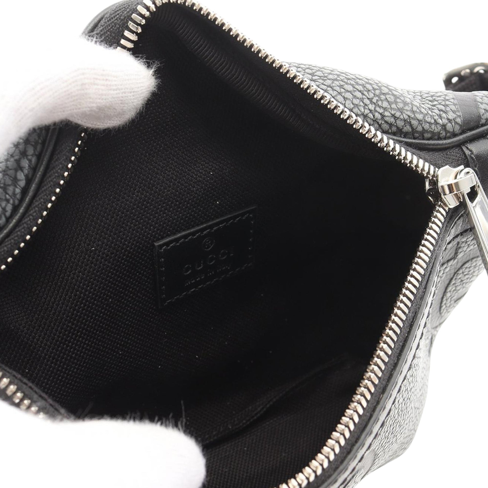 Gucci Small Leather Jumbo GG Belt Bag