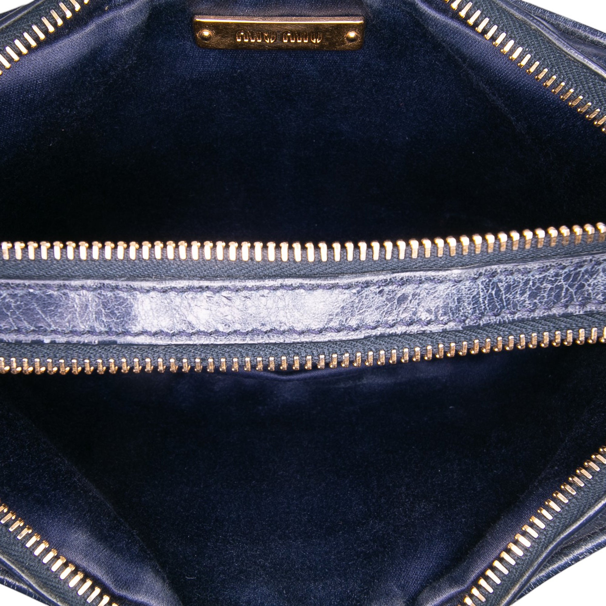 Nappa Matelasse Double Zip Crossbody