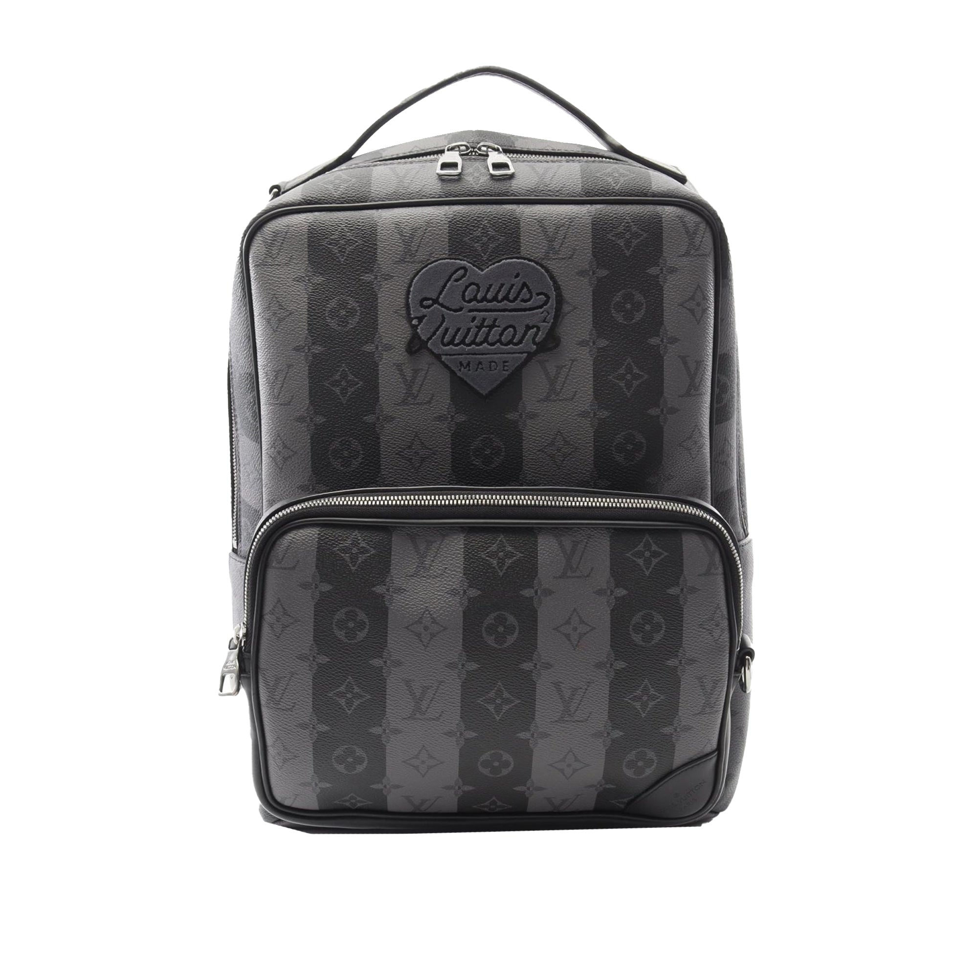 Nigo Monogram Eclipse Stripes Heart Modular Utilitary Backpack