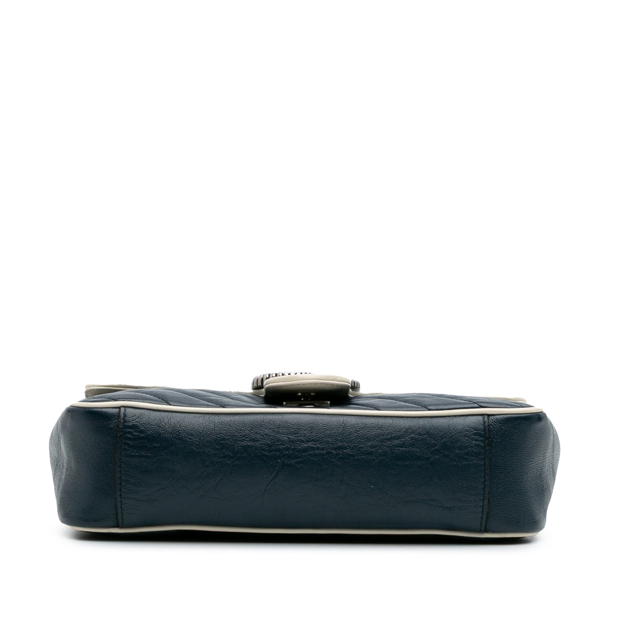 Medium GG Marmont Matelasse Diagonal Leather Torchon Shoulder Bag