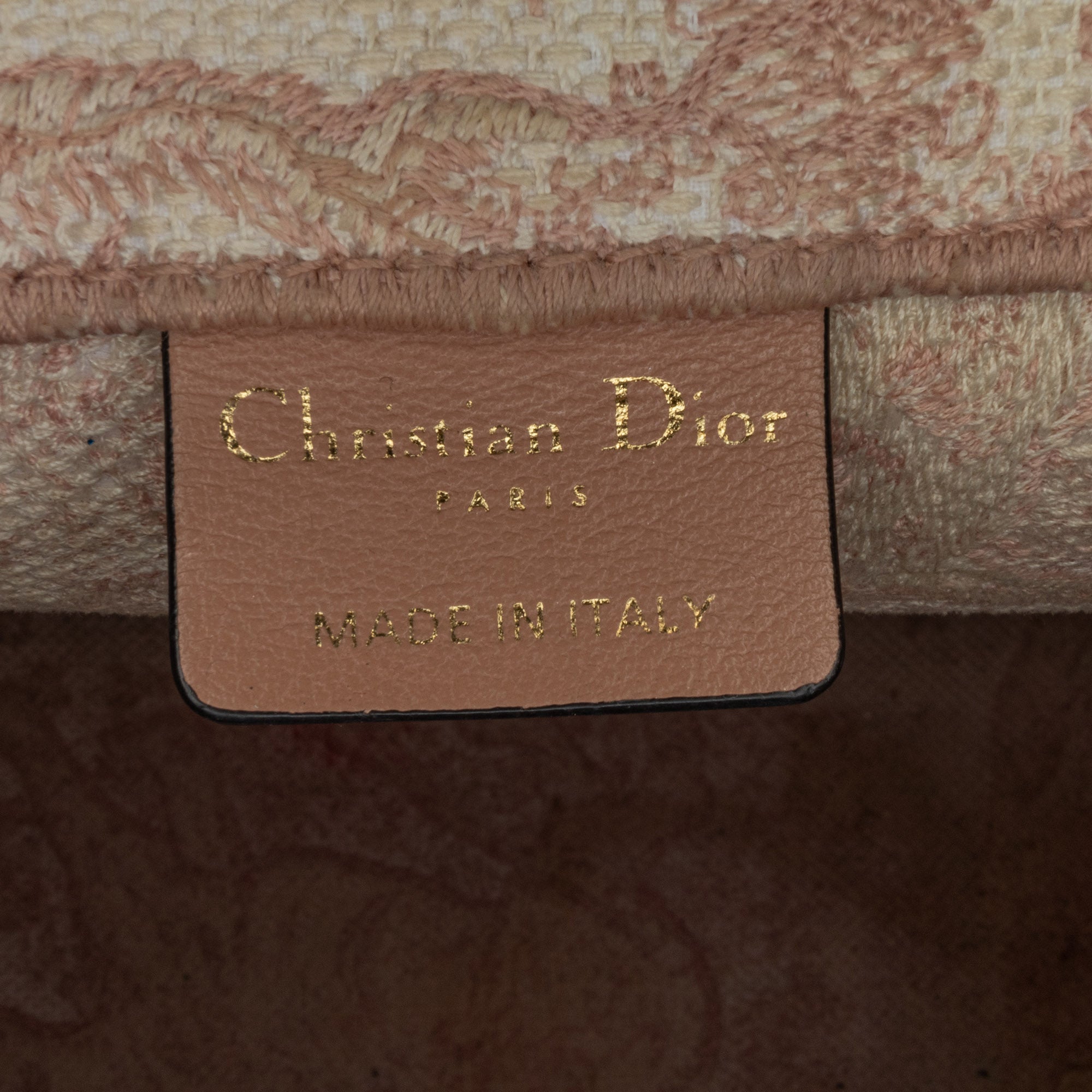 Dior Medium Canvas Embroidered Dioriviera Toile De Jouy Book Tote