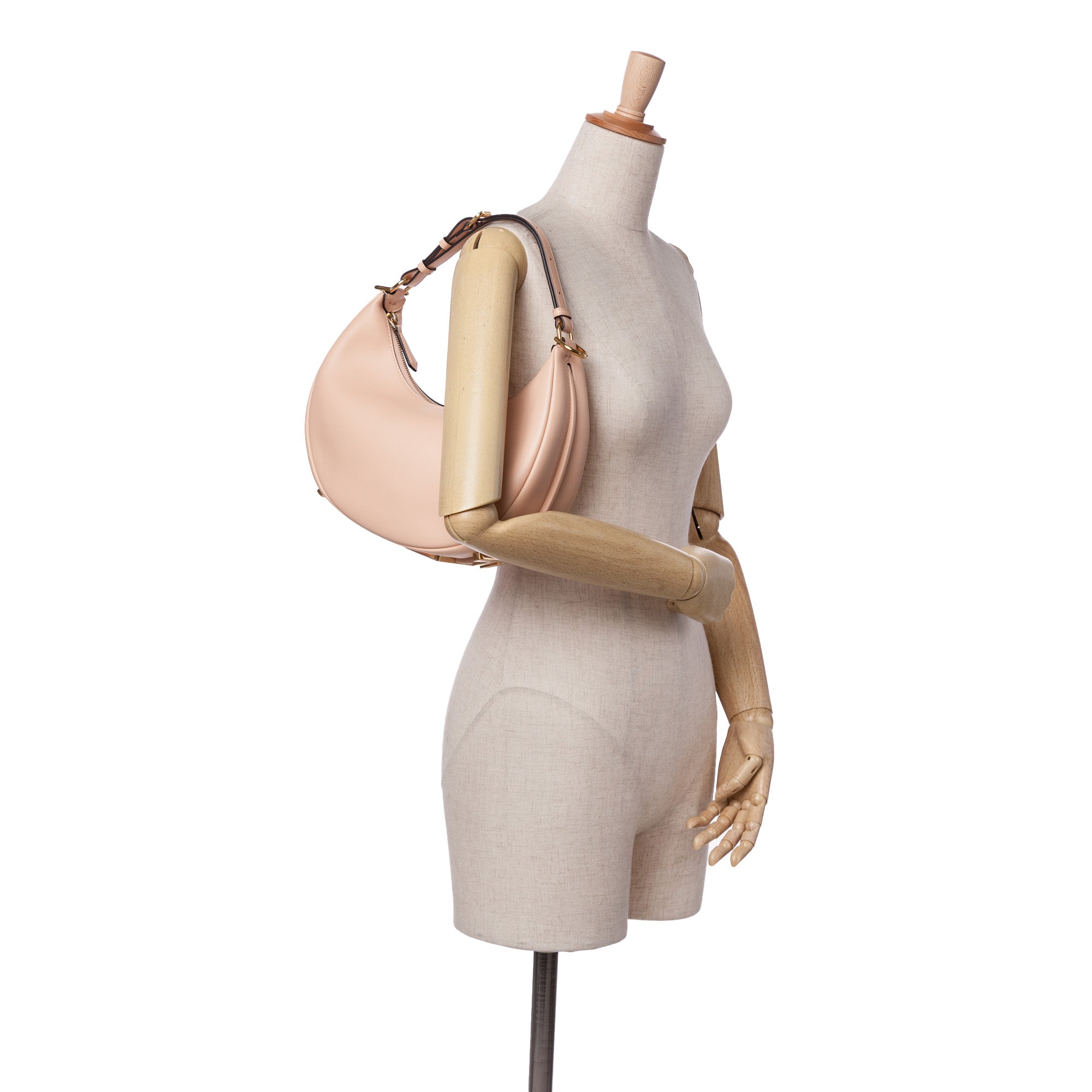 Fendi Small Leather Fendigraphy Hobo
