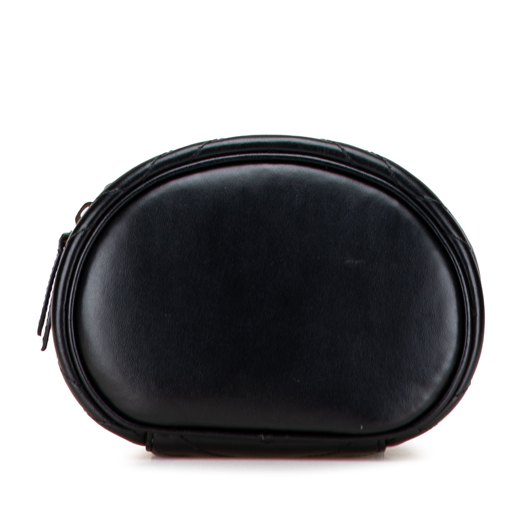 Mini GG Marmont Round Matelasse Leather Vanity Bag