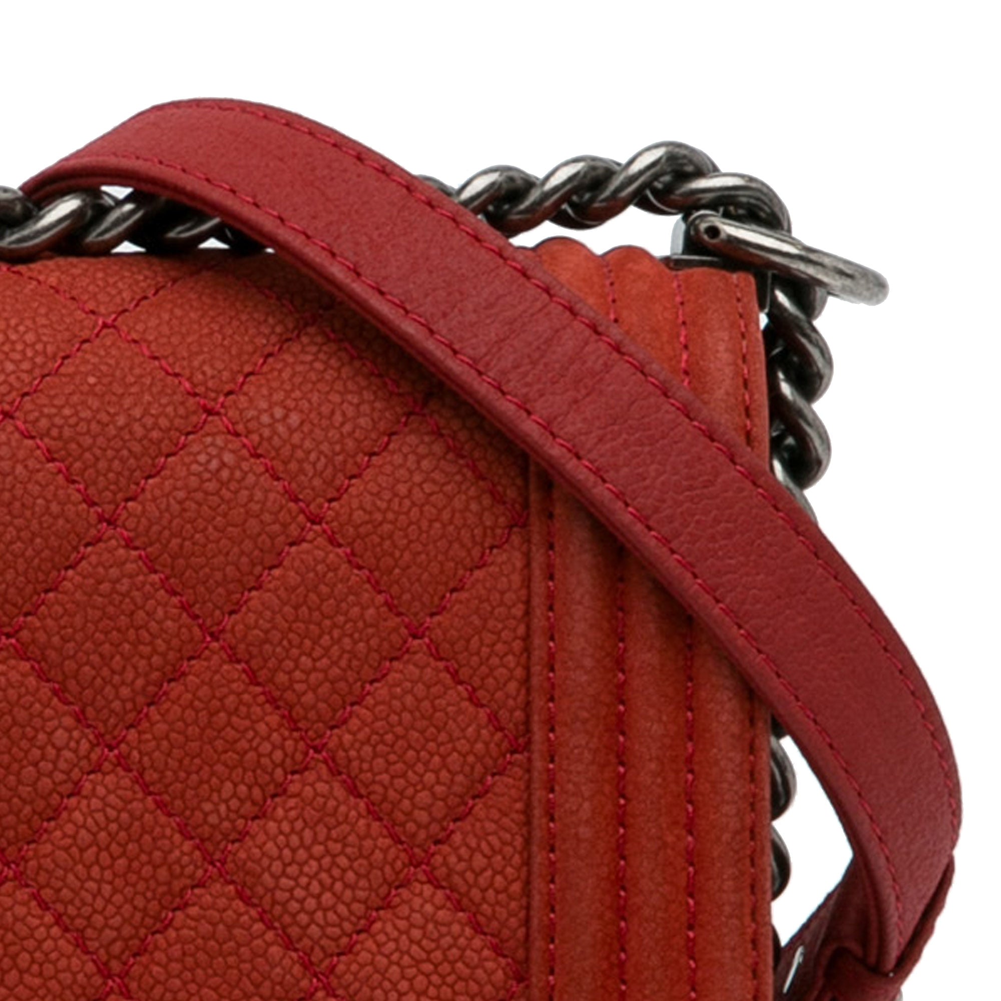 Old Medium Quilted Caviar Boy Flap