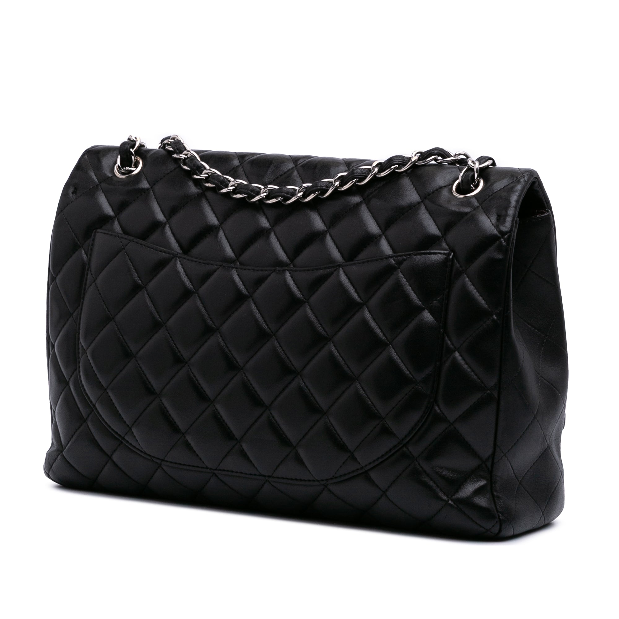 Maxi Classic Lambskin Single Flap