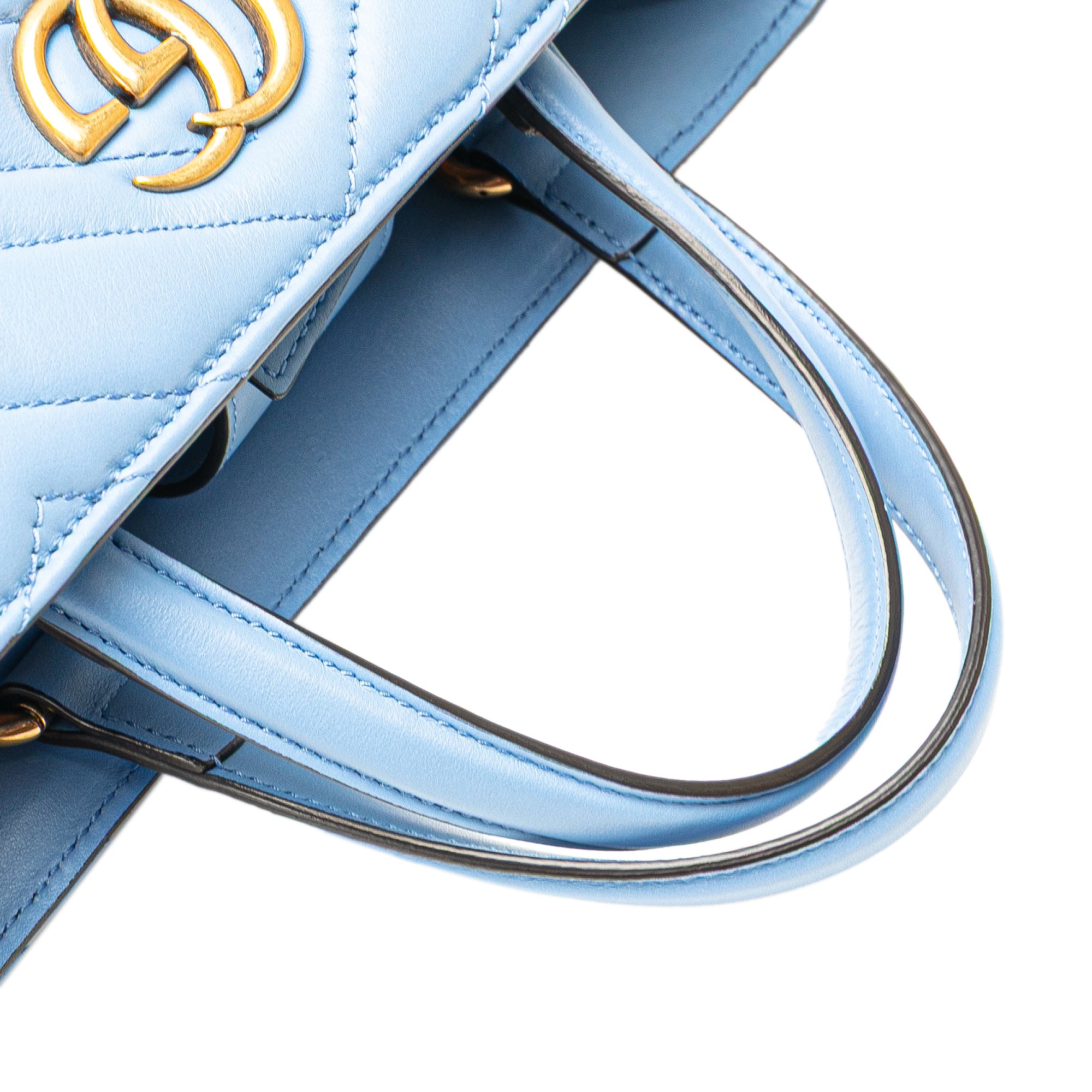 Small GG Marmont Matelasse Leather Satchel