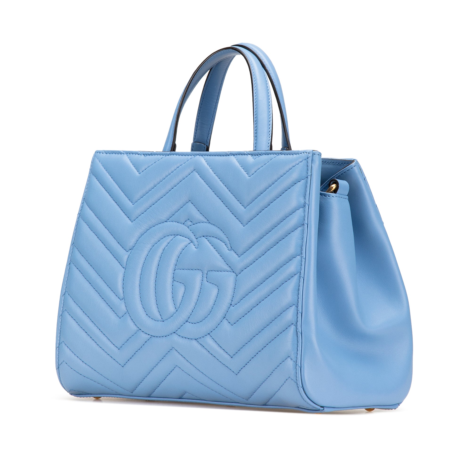 Small GG Marmont Matelasse Leather Satchel