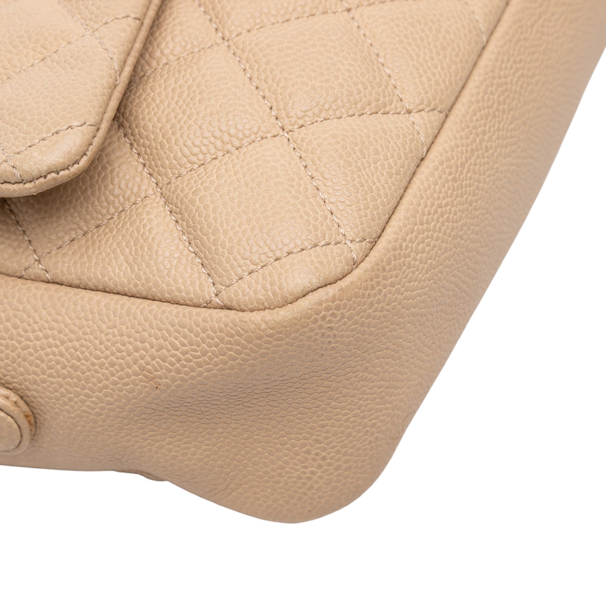 Jumbo Quilted Caviar Easy Flap