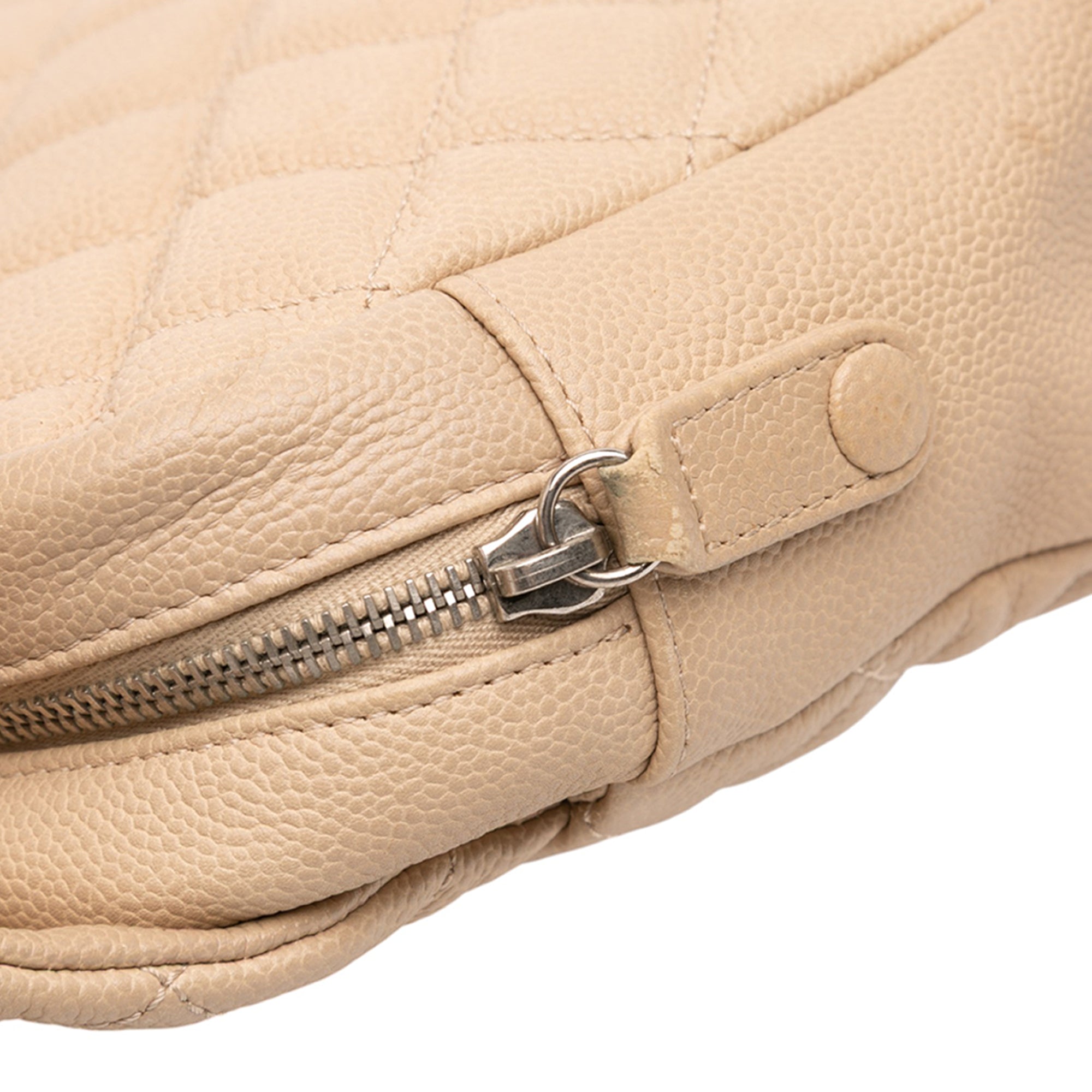 Jumbo Quilted Caviar Easy Flap