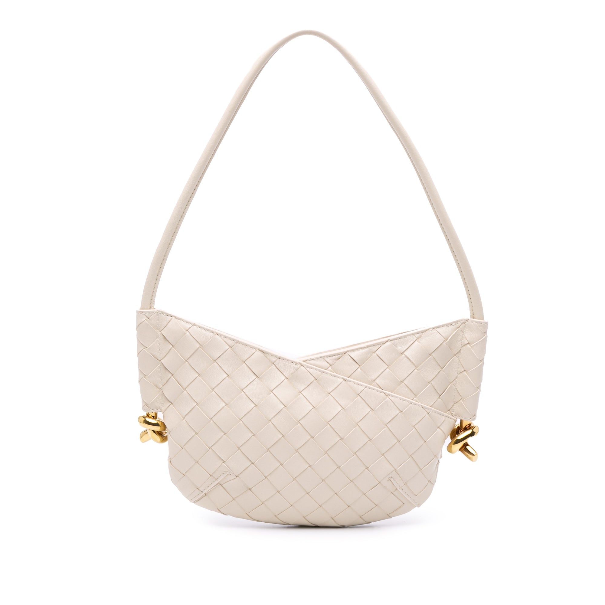 Baby Lambskin Intrecciato Solstice Shoulder Bag