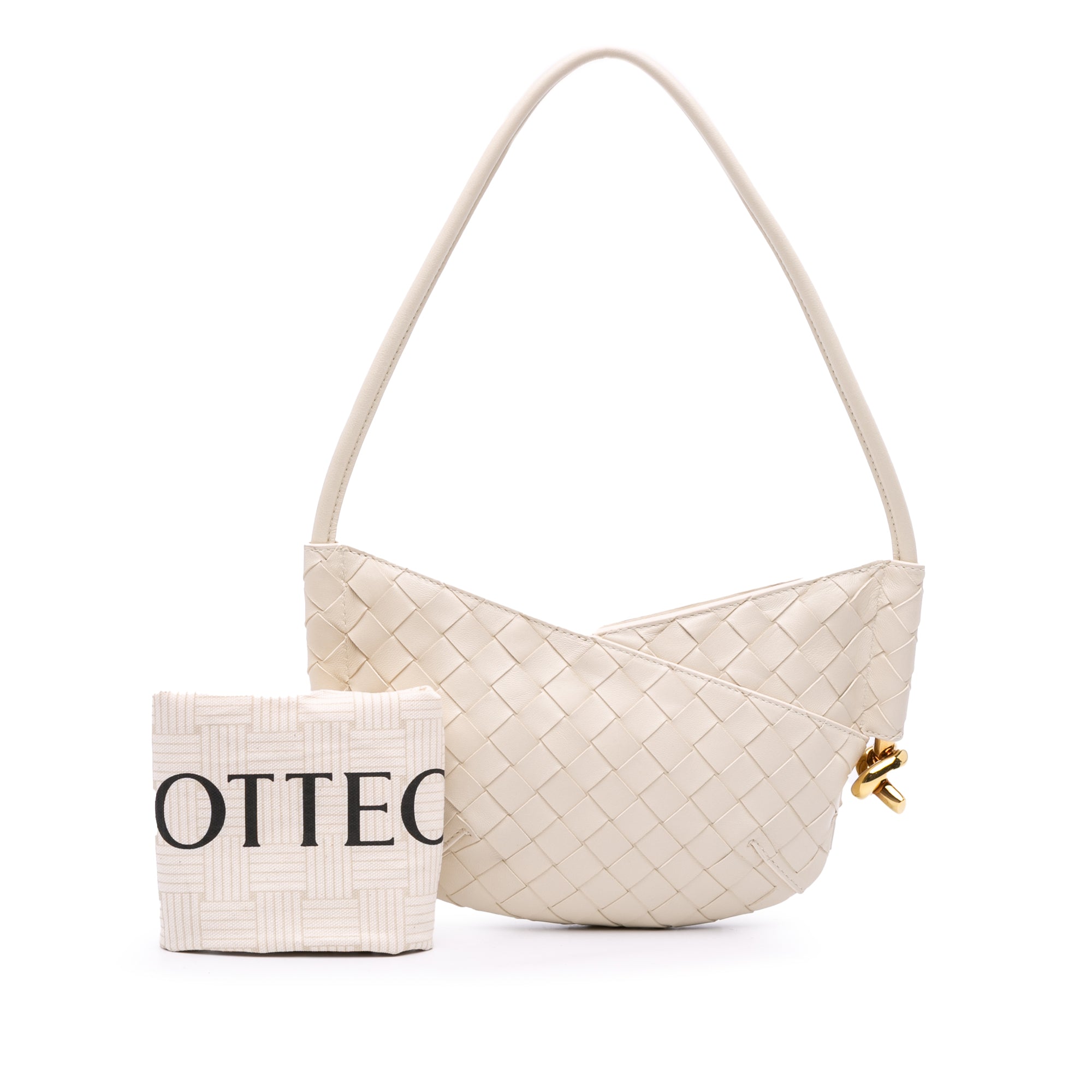 Baby Lambskin Intrecciato Solstice Shoulder Bag