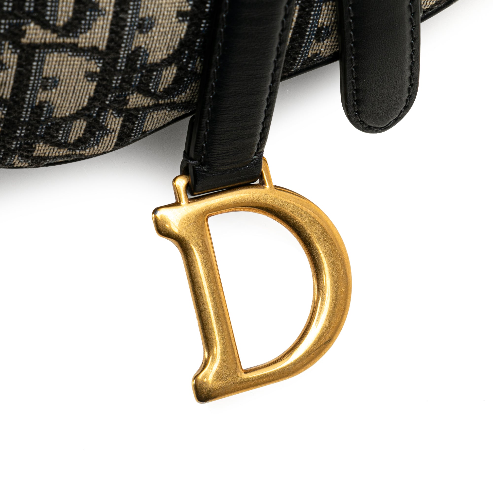 Mini Oblique Canvas Saddle Bag