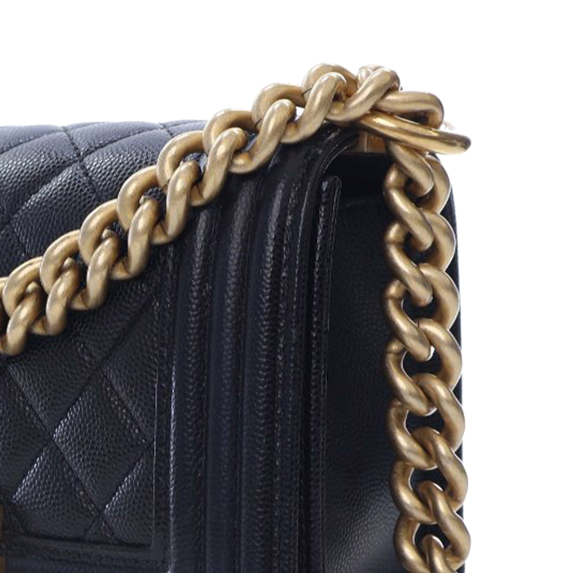 Small Caviar Boy Flap
