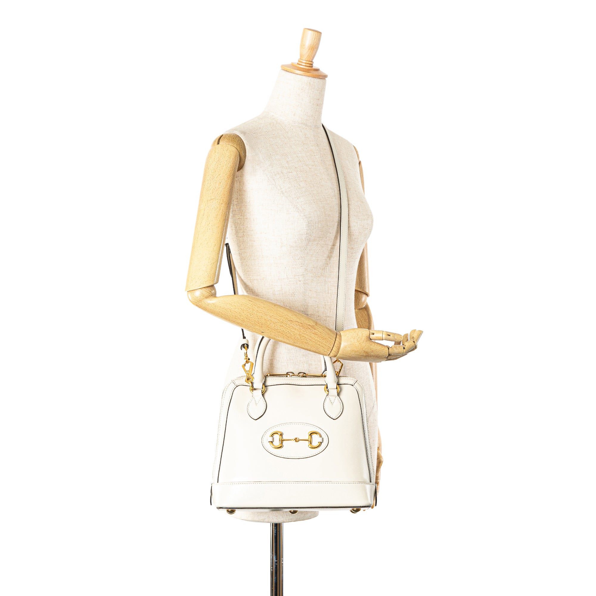 Small Leather Horsebit 1955 Satchel