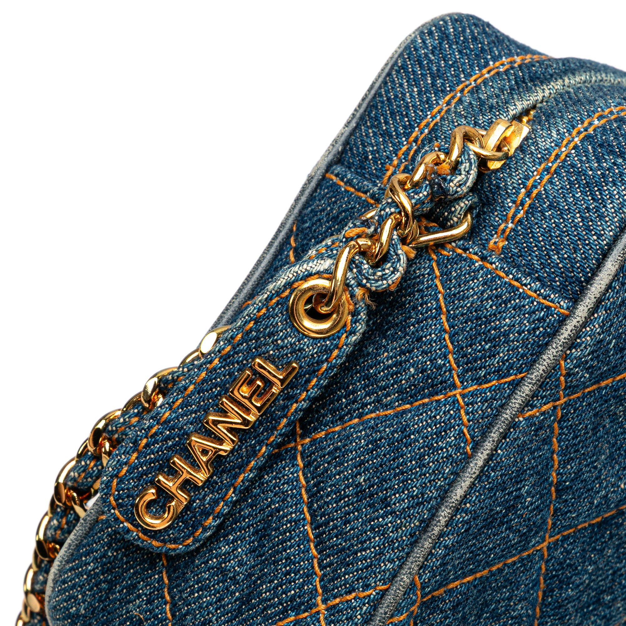 CC Quilted Denim Turnlock Camera Bag