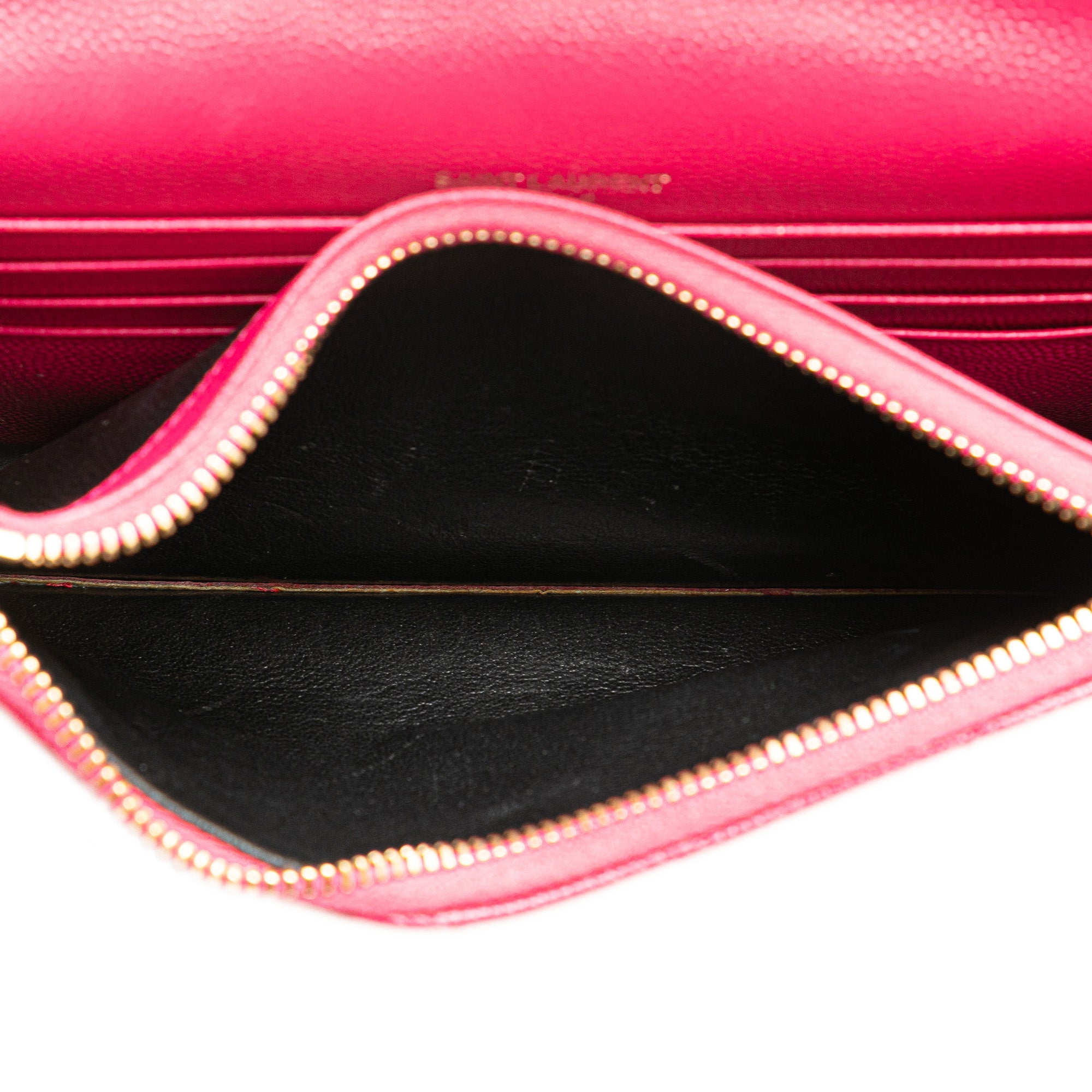 Saint Laurent Grain De Poudre Cassandre Envelope Chain Wallet