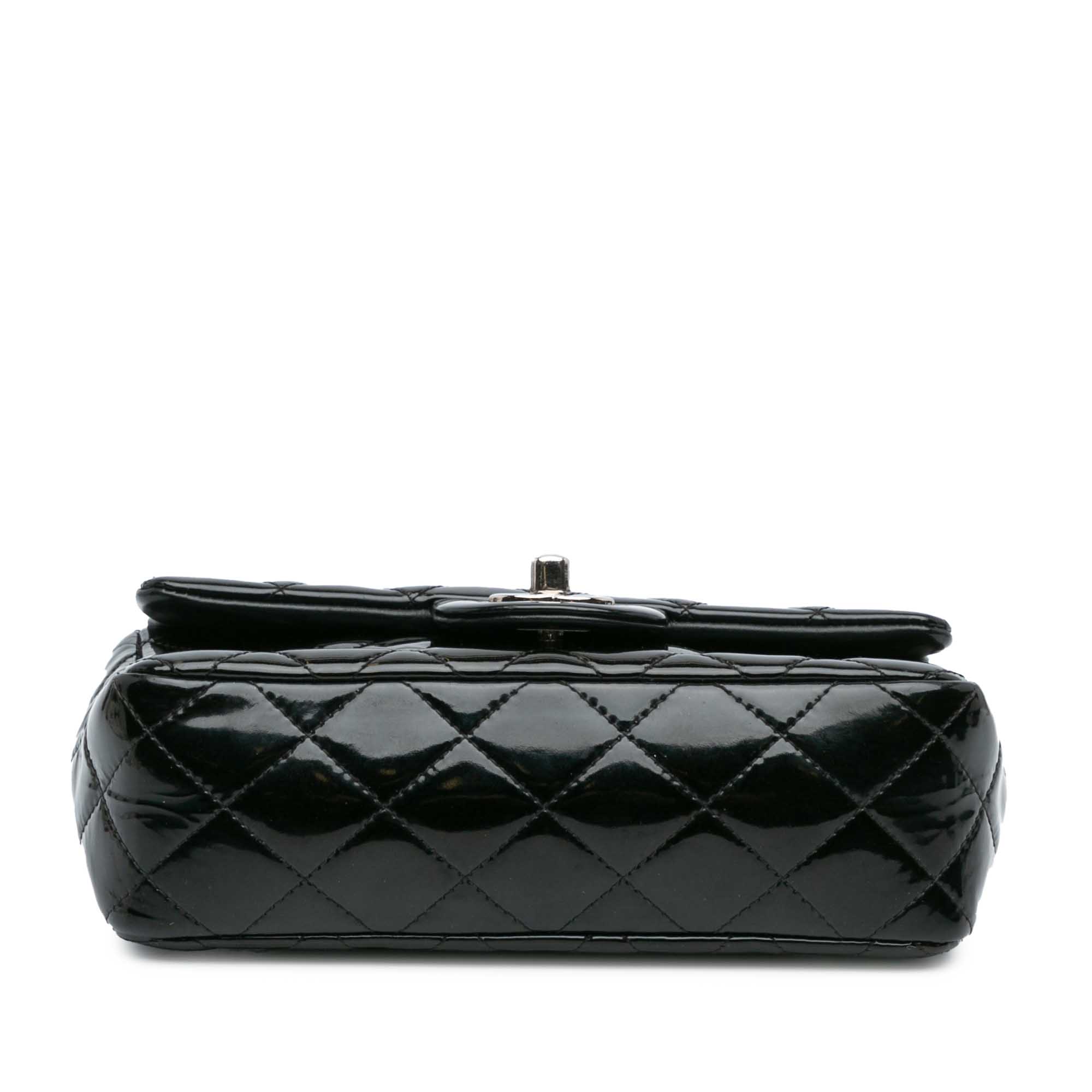 Mini Rectangular Classic Patent Single Flap