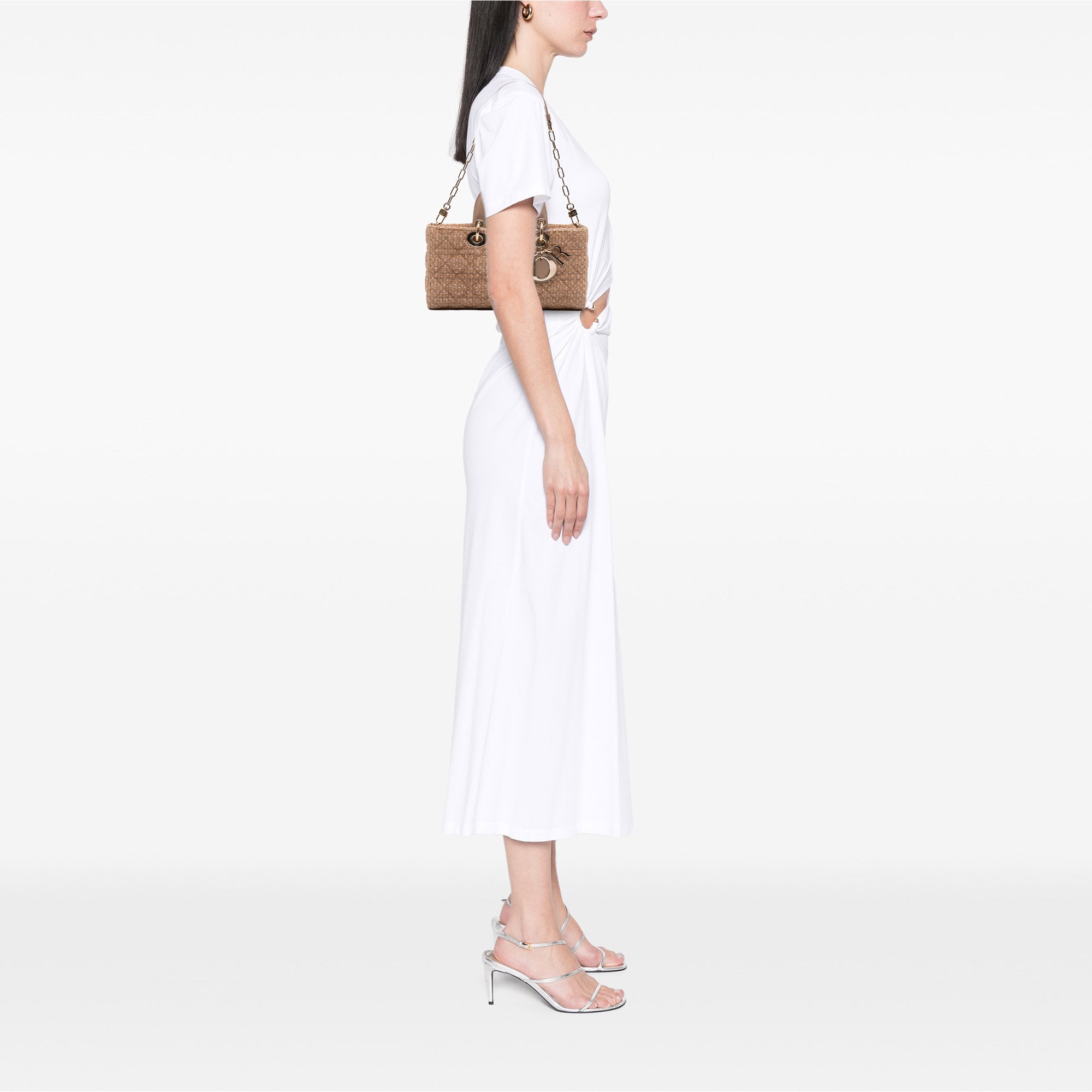 Dior Medium Tweed Cannage Lady D Joy