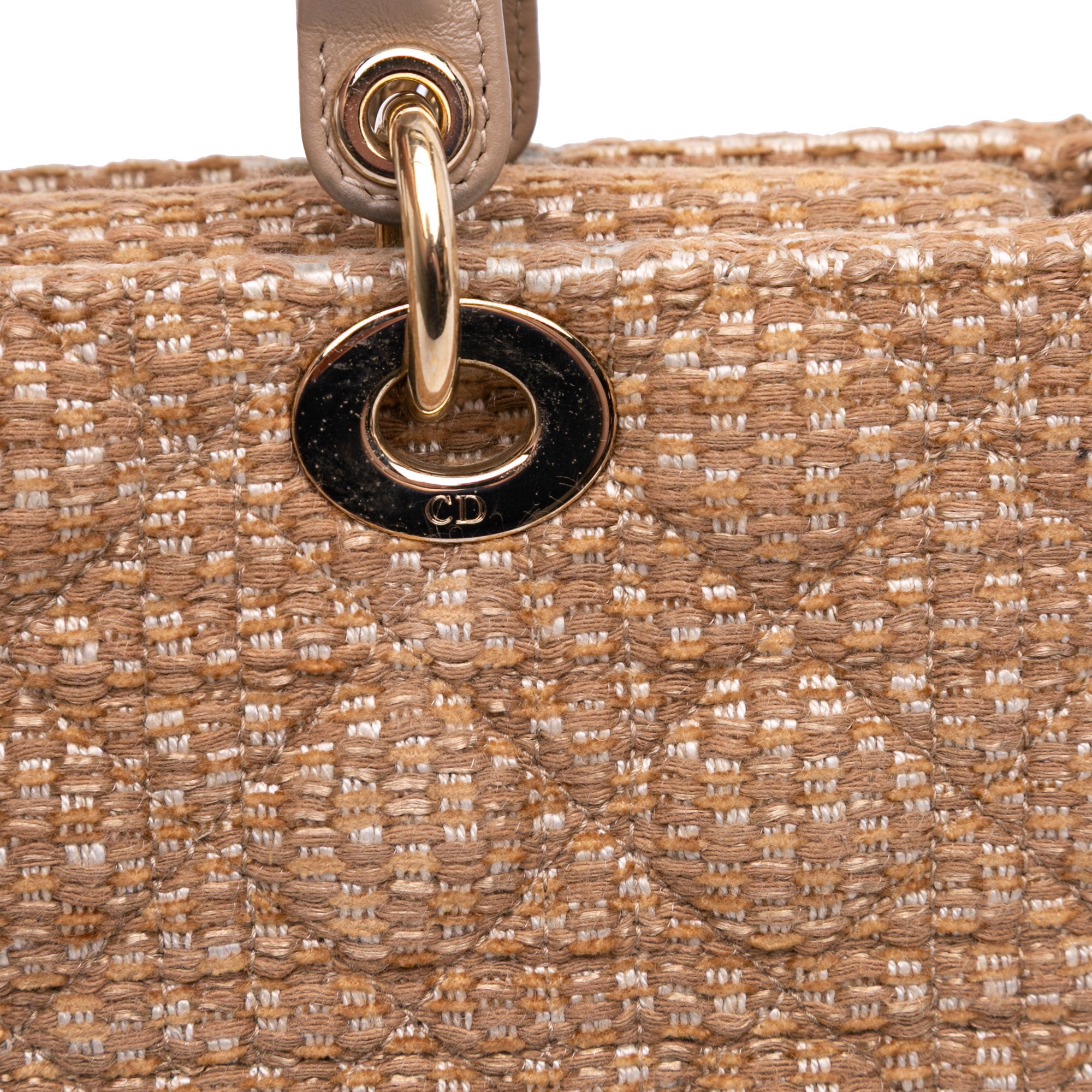 Dior Medium Tweed Cannage Lady D Joy