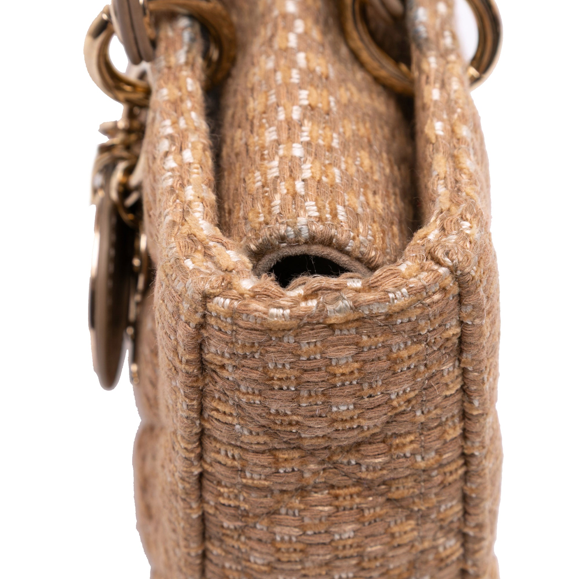 Dior Medium Tweed Cannage Lady D Joy