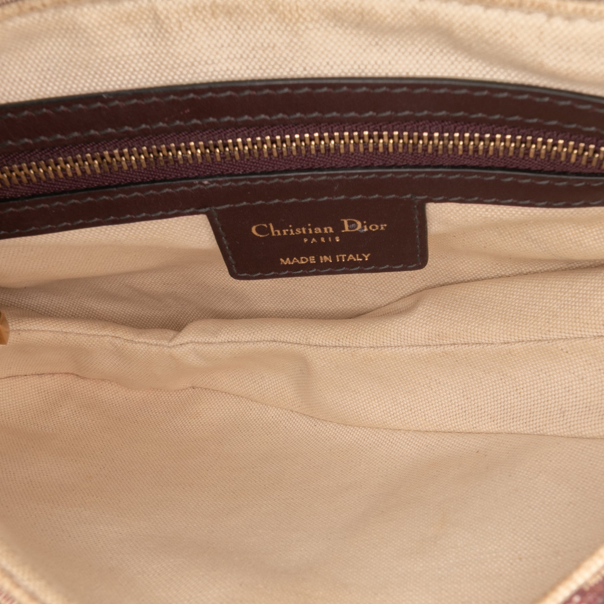 Dior Oblique Canvas Saddle Bag