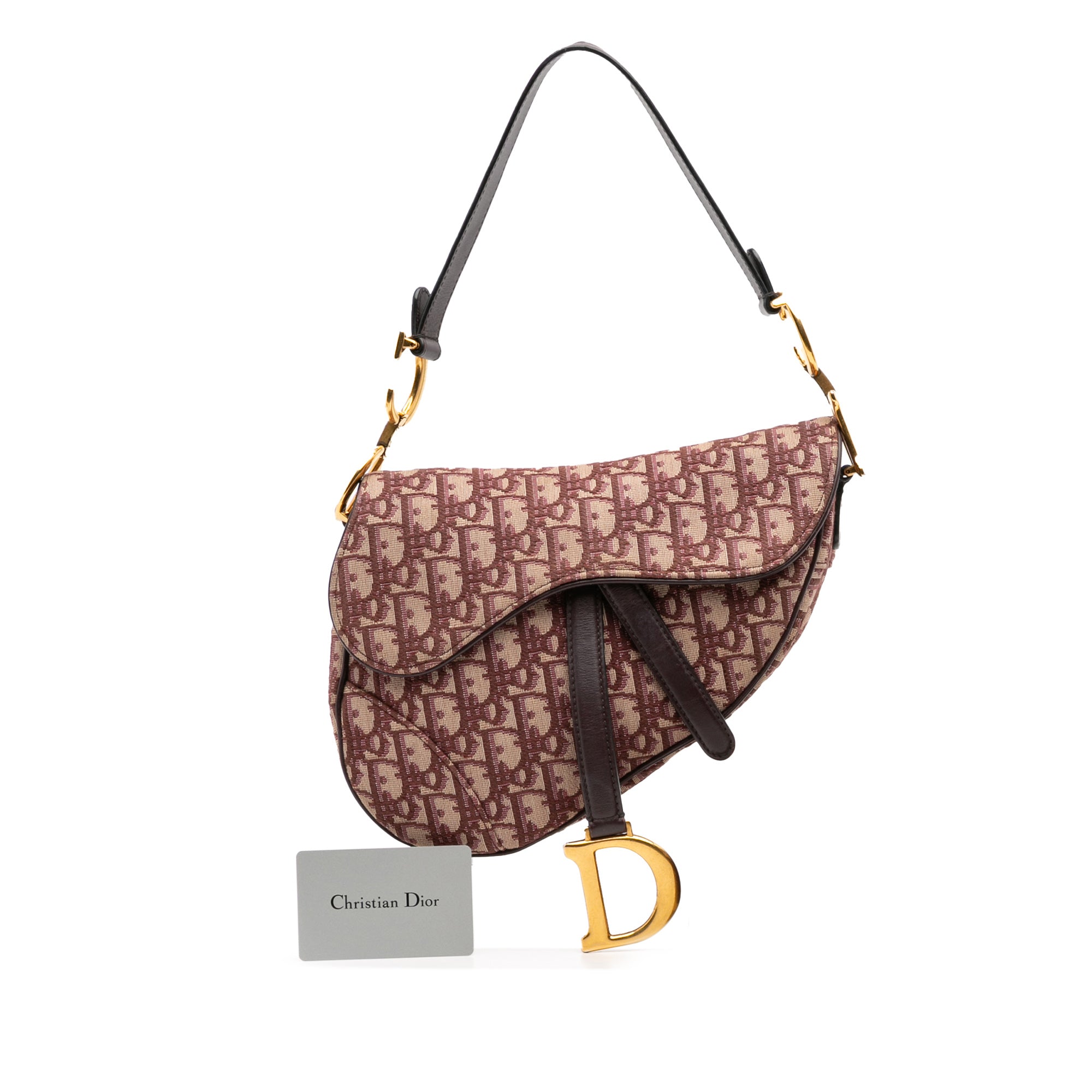 Dior Oblique Canvas Saddle Bag