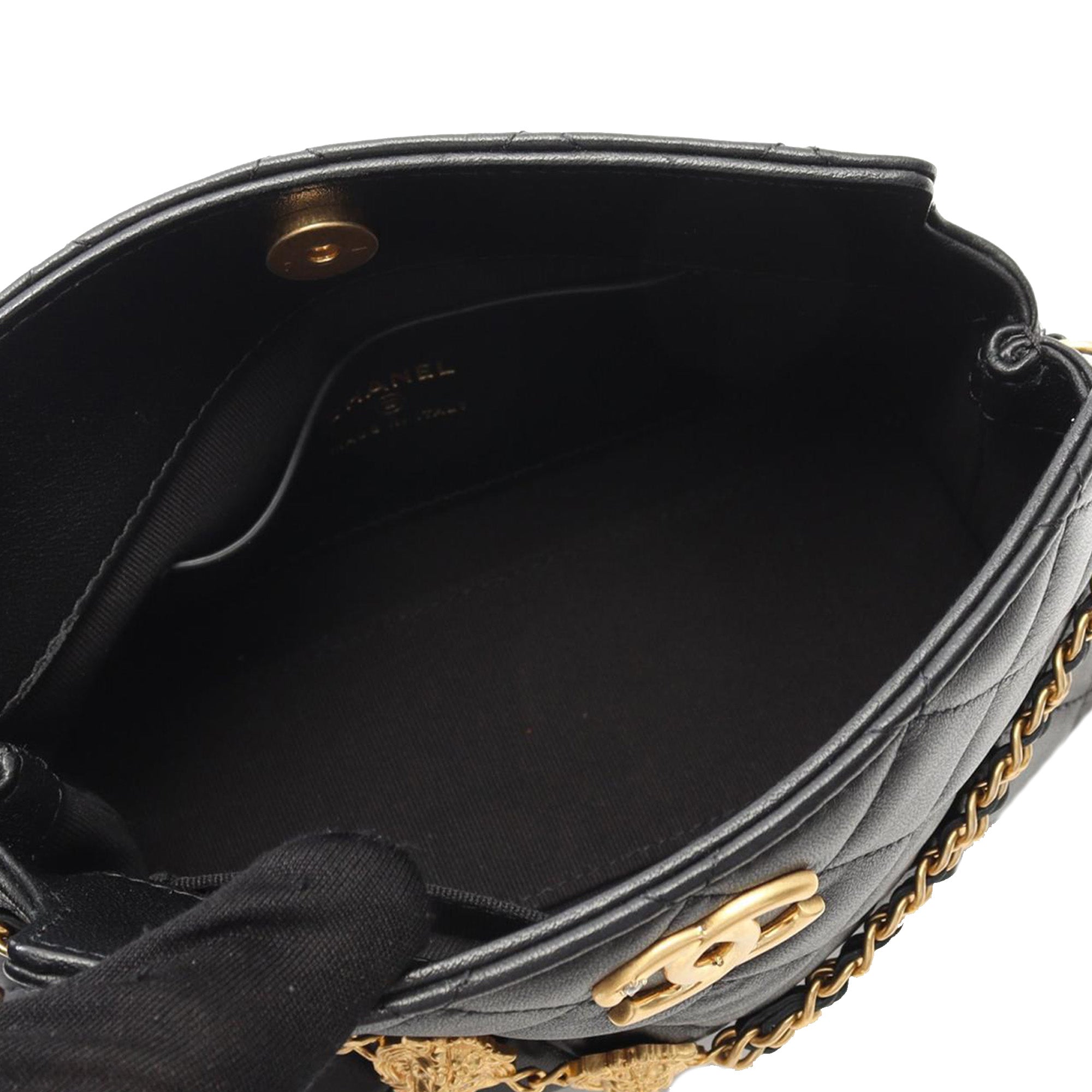 Quilted Lambskin Leo Shoulder Bag